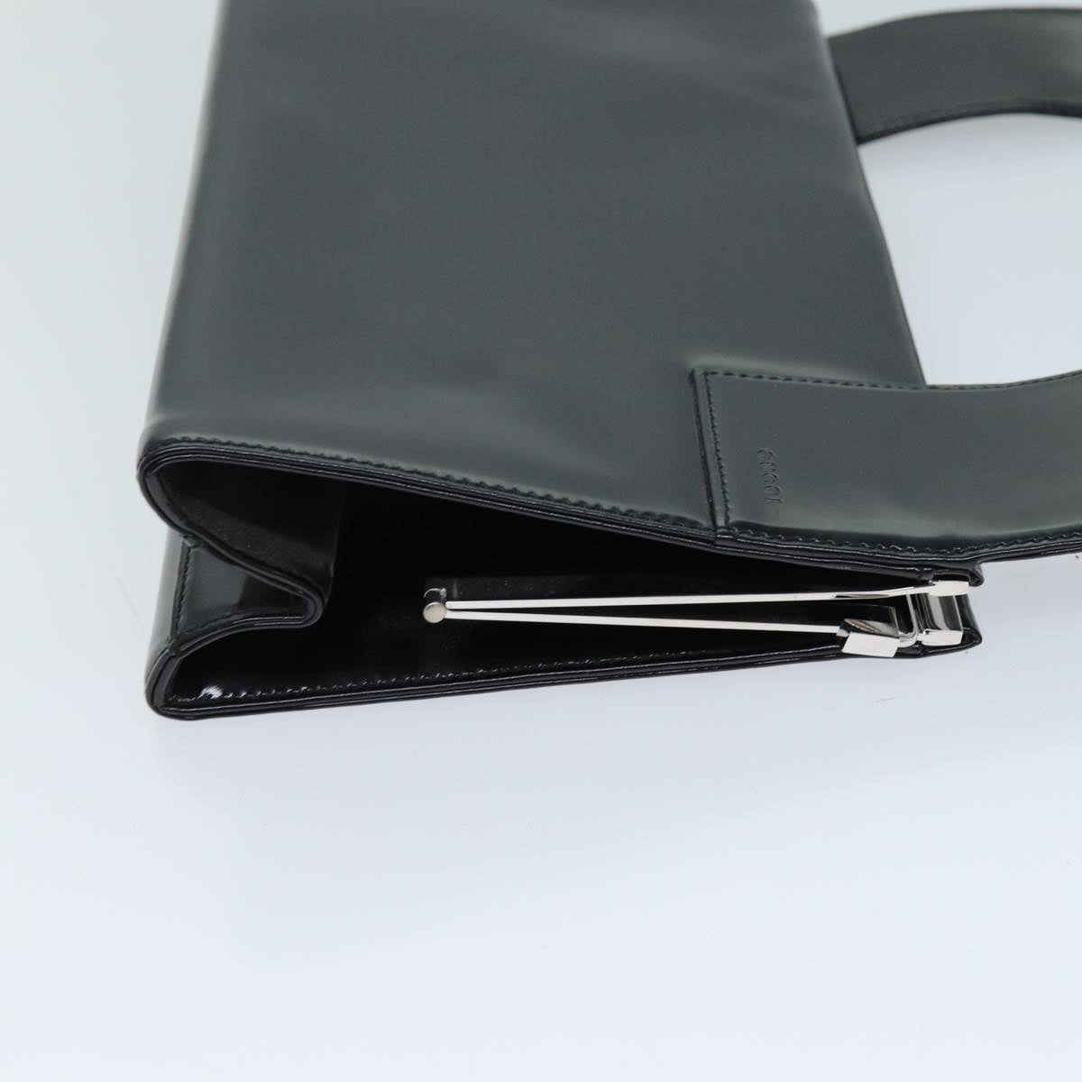 GUCCI Hand Bag Enamel Black 001 3135 ep4107