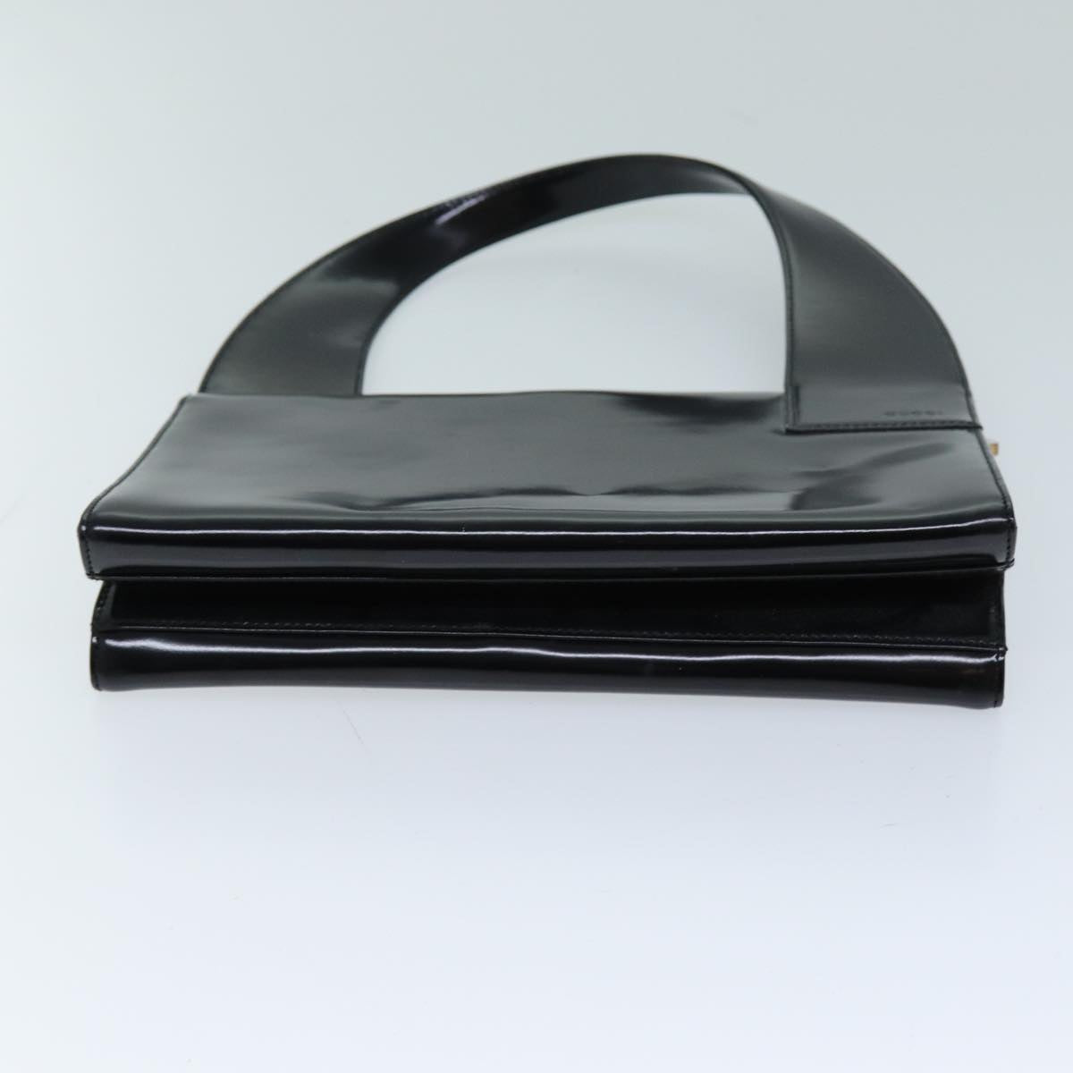 GUCCI Hand Bag Enamel Black 001 3135 ep4107