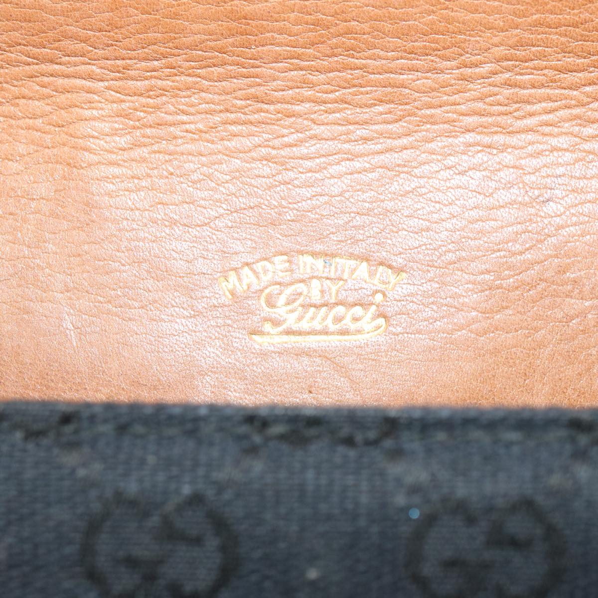 GUCCI GG Canvas Shoulder Bag Black ep4110