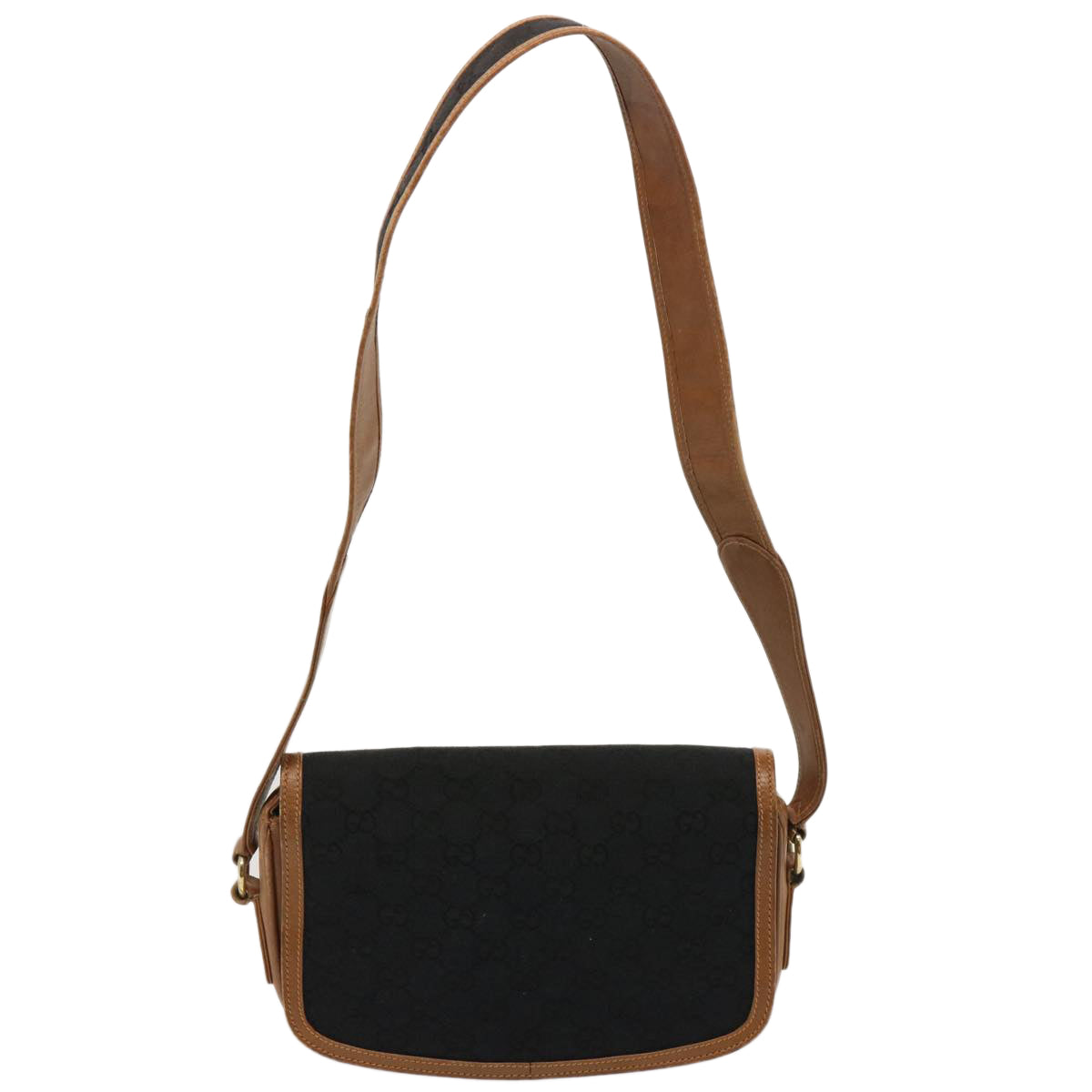 GUCCI GG Canvas Shoulder Bag Black ep4110