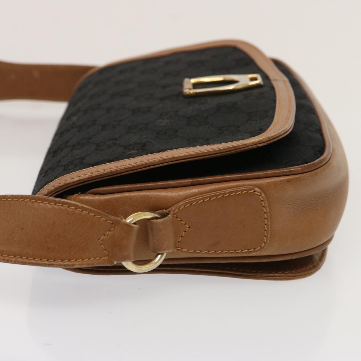 GUCCI GG Canvas Shoulder Bag Black ep4110