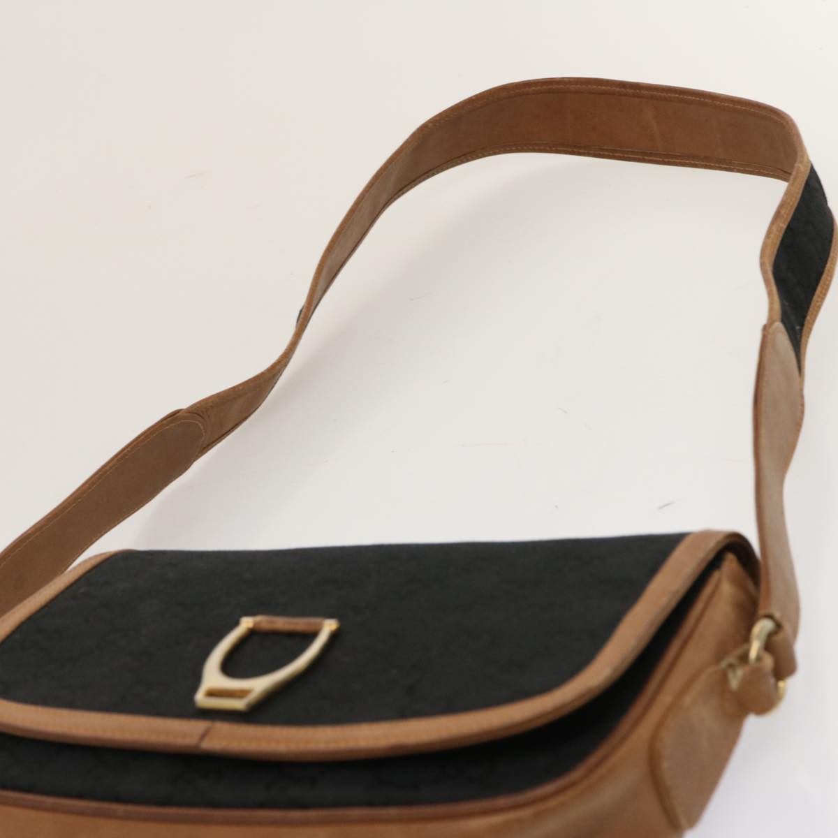 GUCCI GG Canvas Shoulder Bag Black ep4110