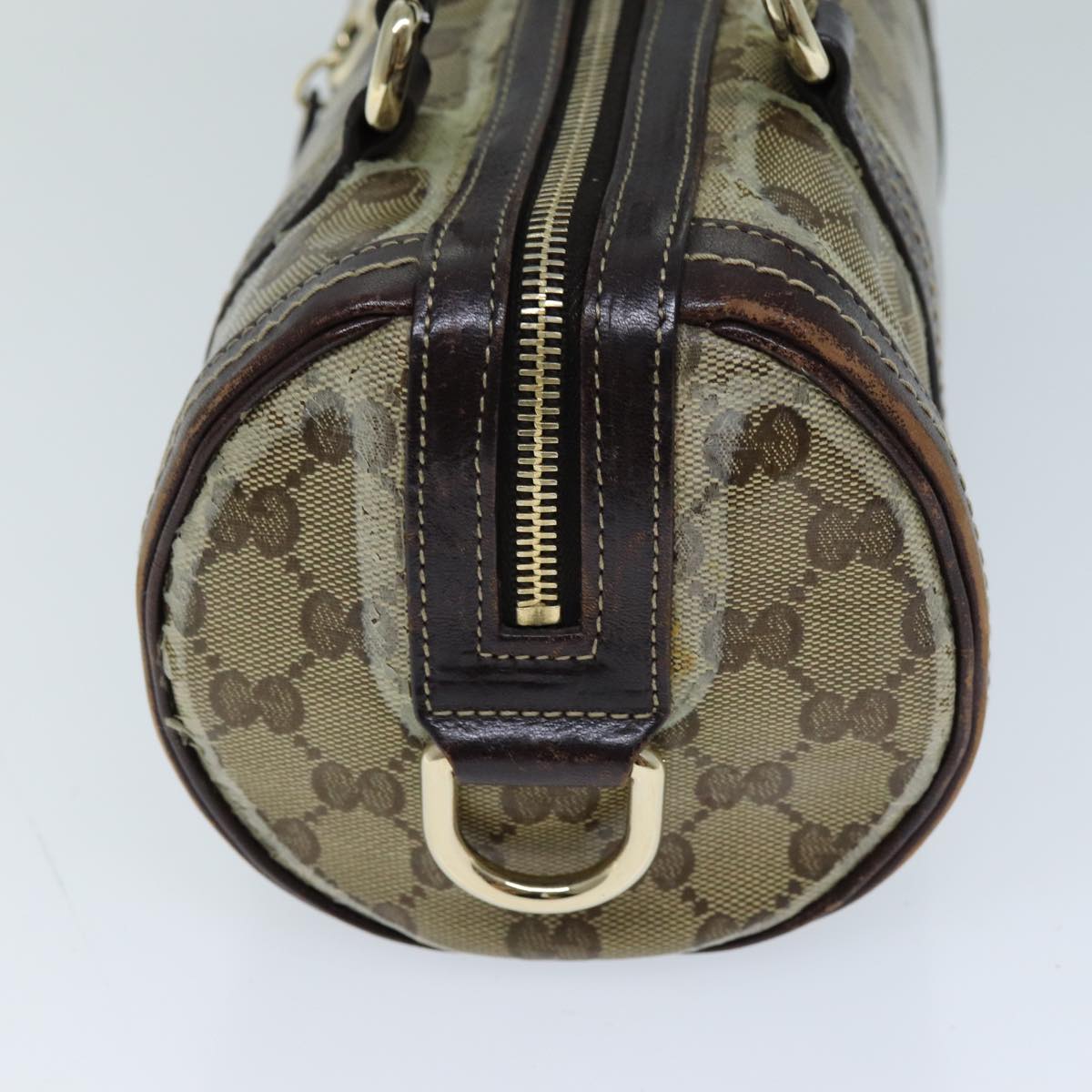 GUCCI GG Crystal Hand Bag Coated Canvas Beige 181485 ep4112