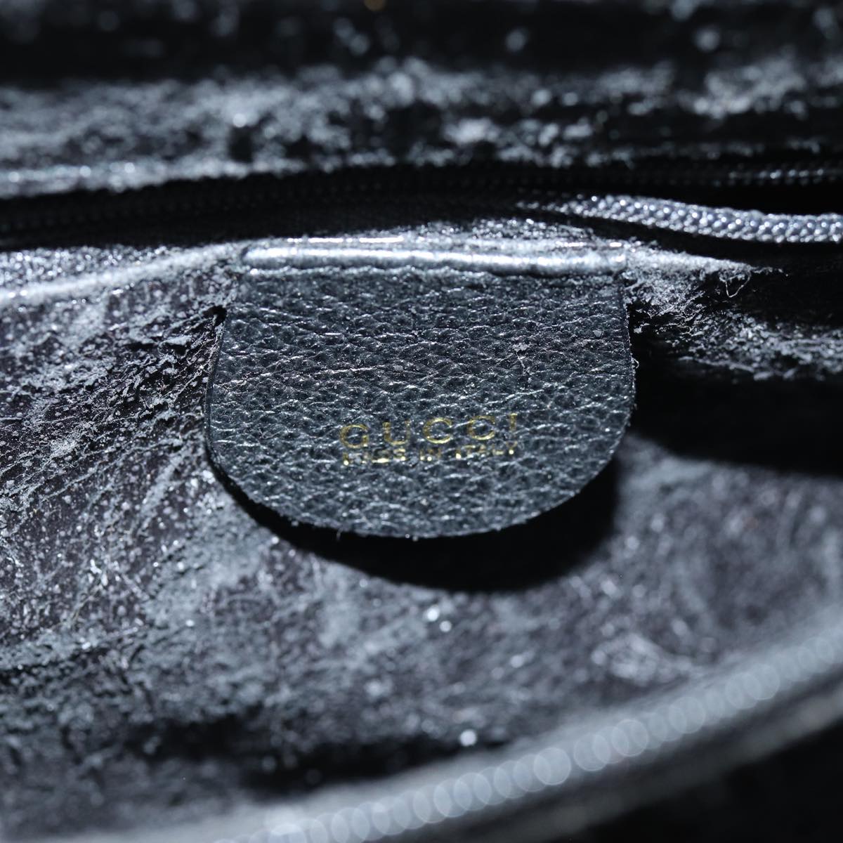 GUCCI Bamboo Hand Bag Suede Black 002 1186 2060 ep4123