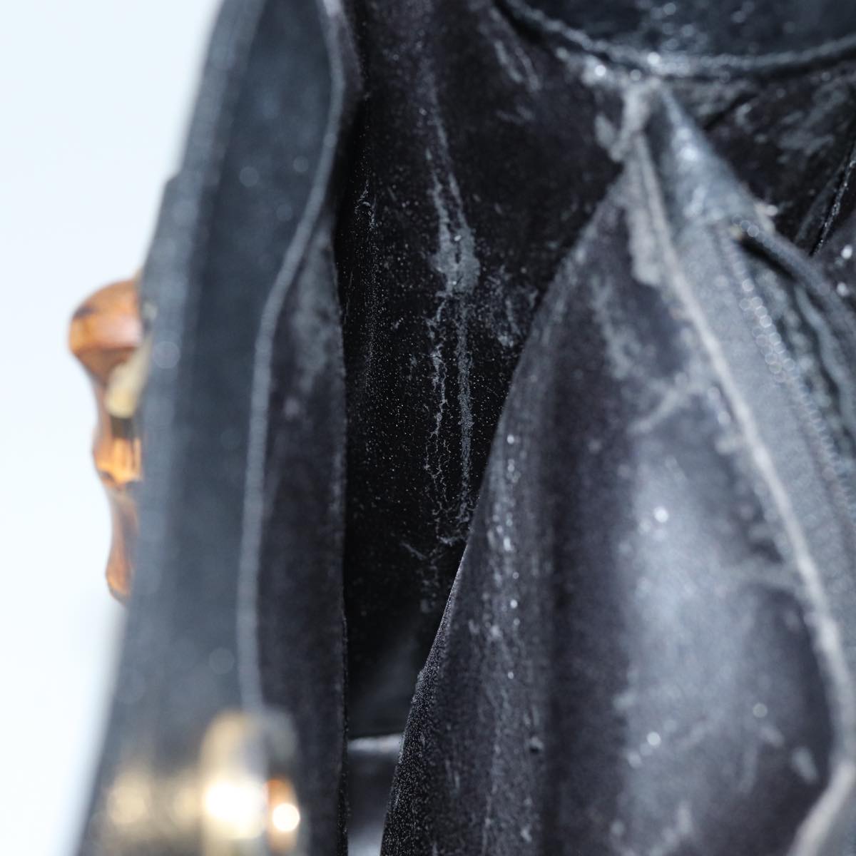 GUCCI Bamboo Hand Bag Leather Black 002 1095 0260 ep4125