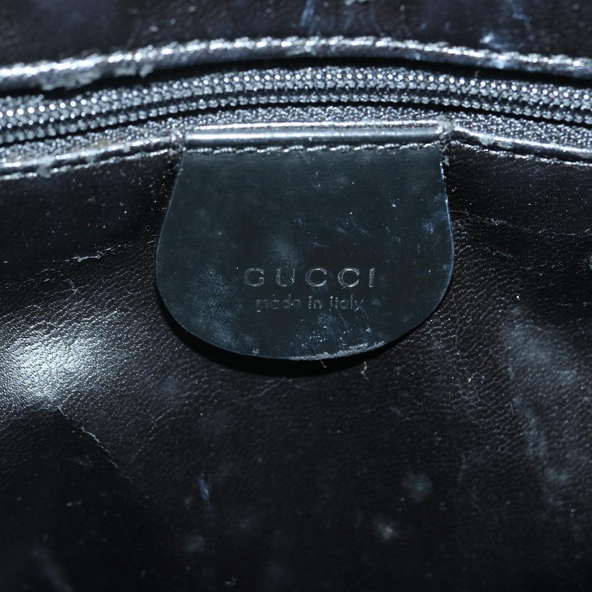 GUCCI Shoulder Bag Patent leather Black 001 1364 1703 ep4128