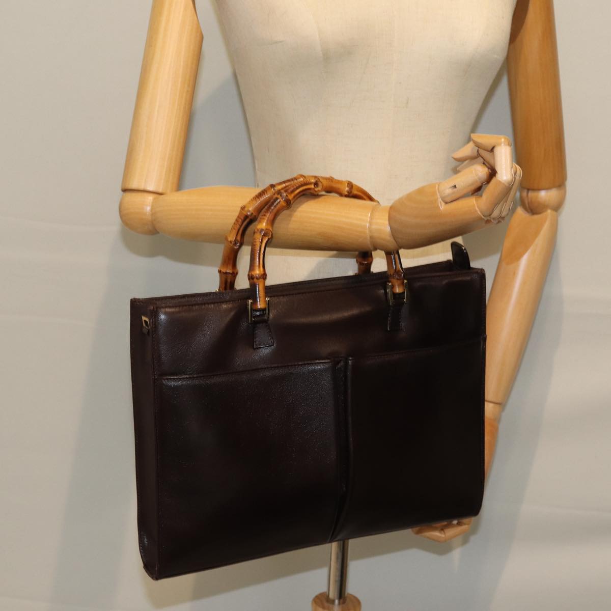 GUCCI Hand Bag Leather Brown 001 2855 1875 0 ep4130