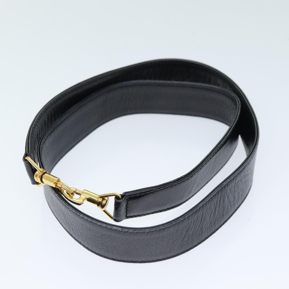 GUCCI Bamboo Hand Bag Leather 2way Black 001 1638 2615 ep4131