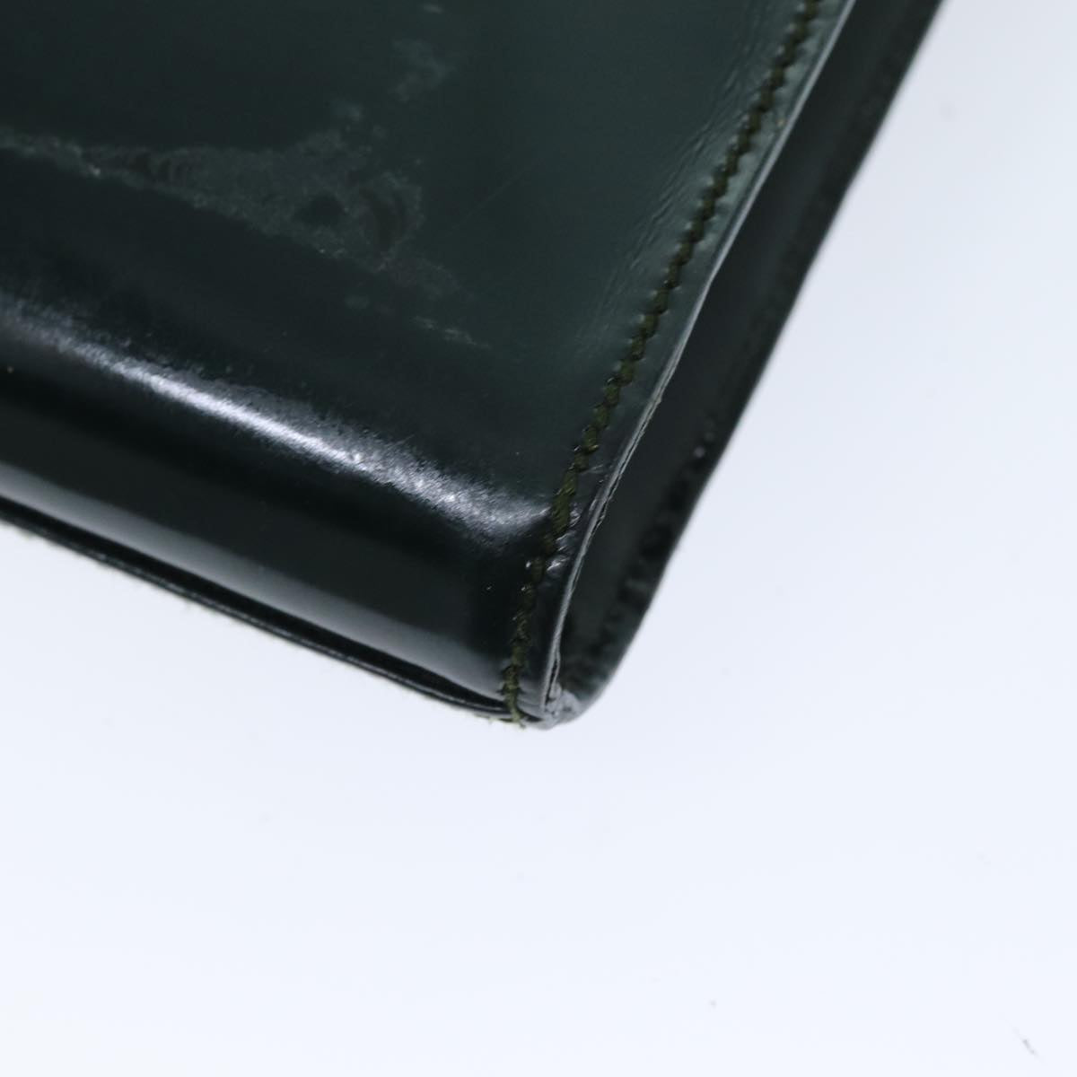 GUCCI Bamboo Hand Bag Enamel Green 015 1521 3675 ep4132