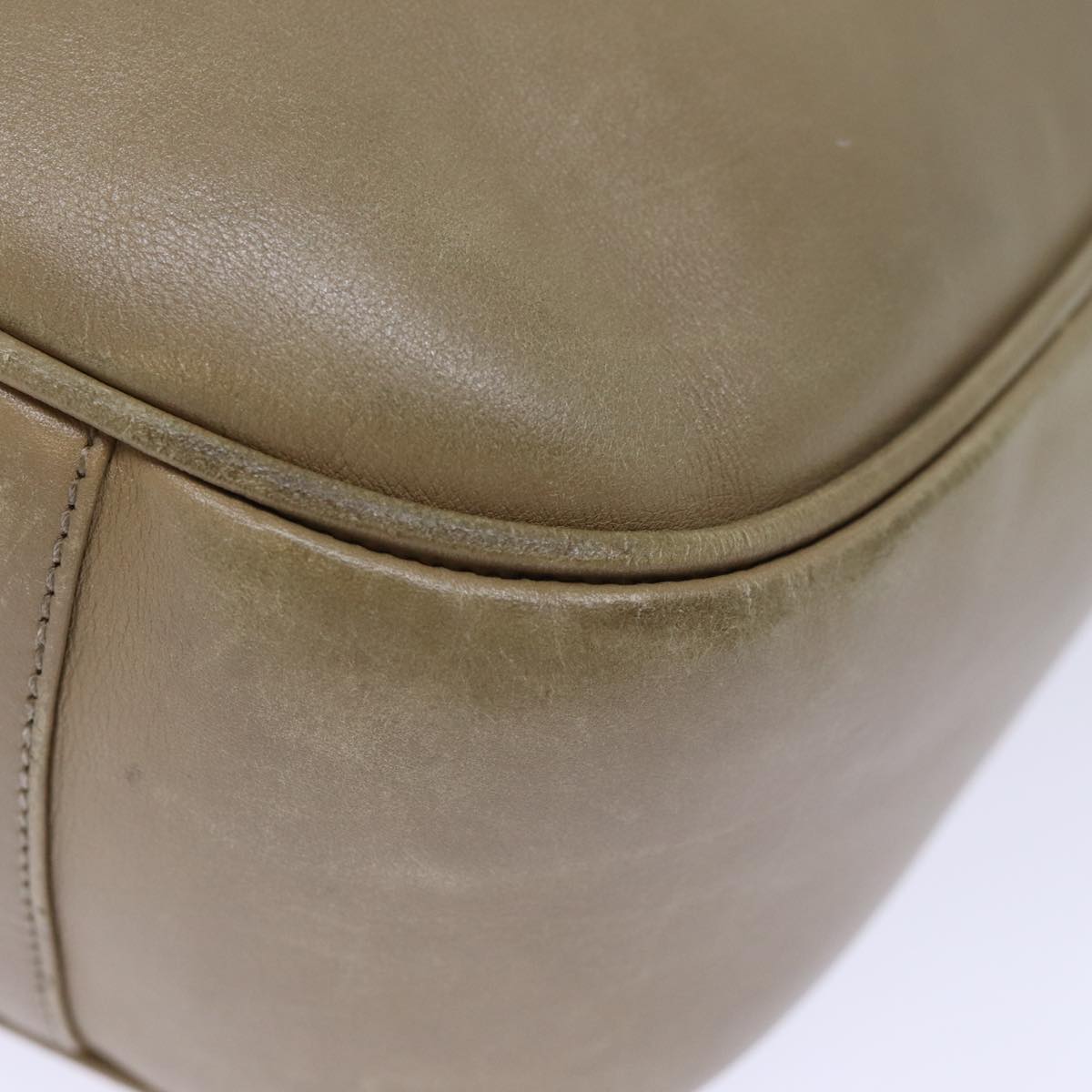 GUCCI Bamboo Hand Bag Leather Beige ep4133