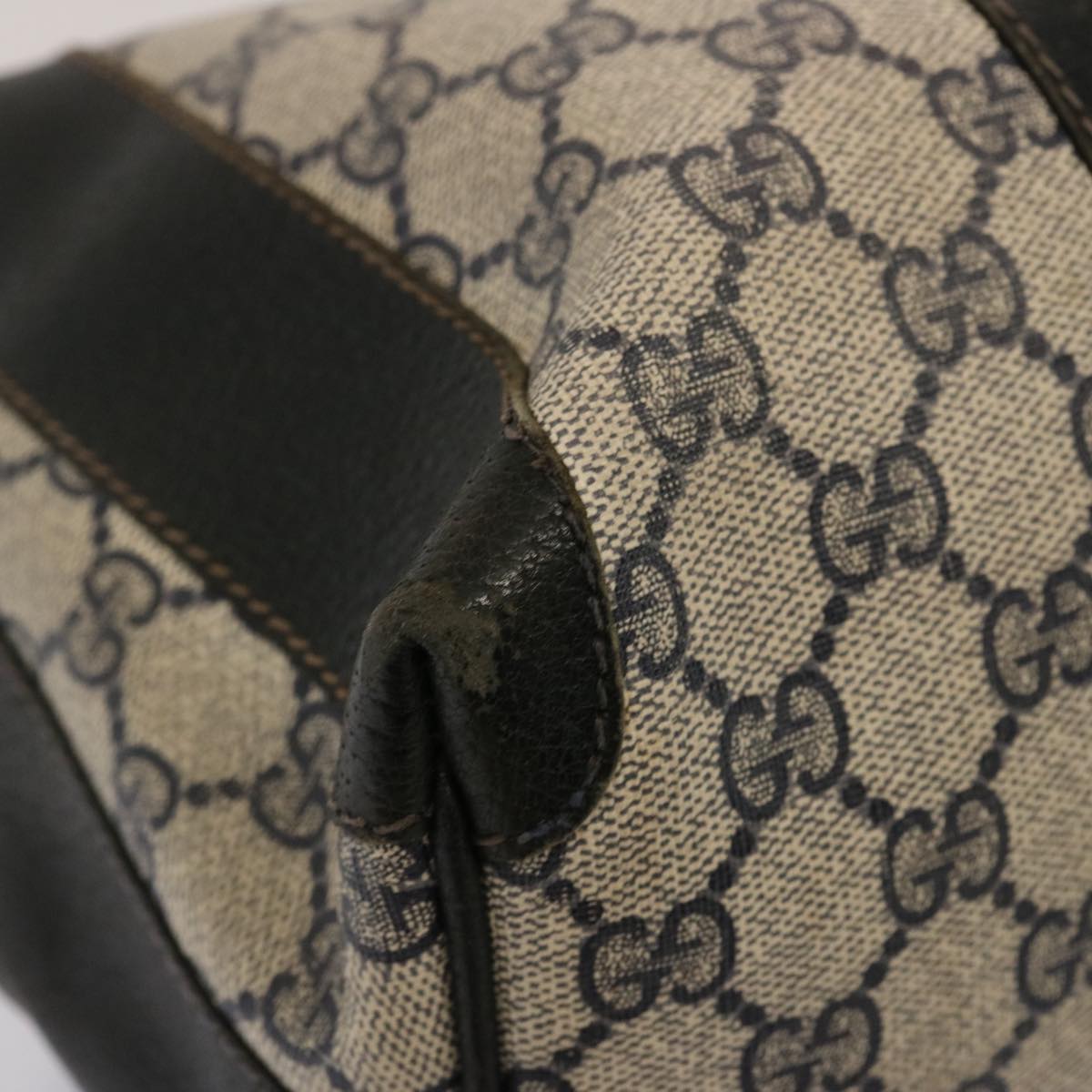 GUCCI GG Supreme Boston Bag PVC Navy ep4157