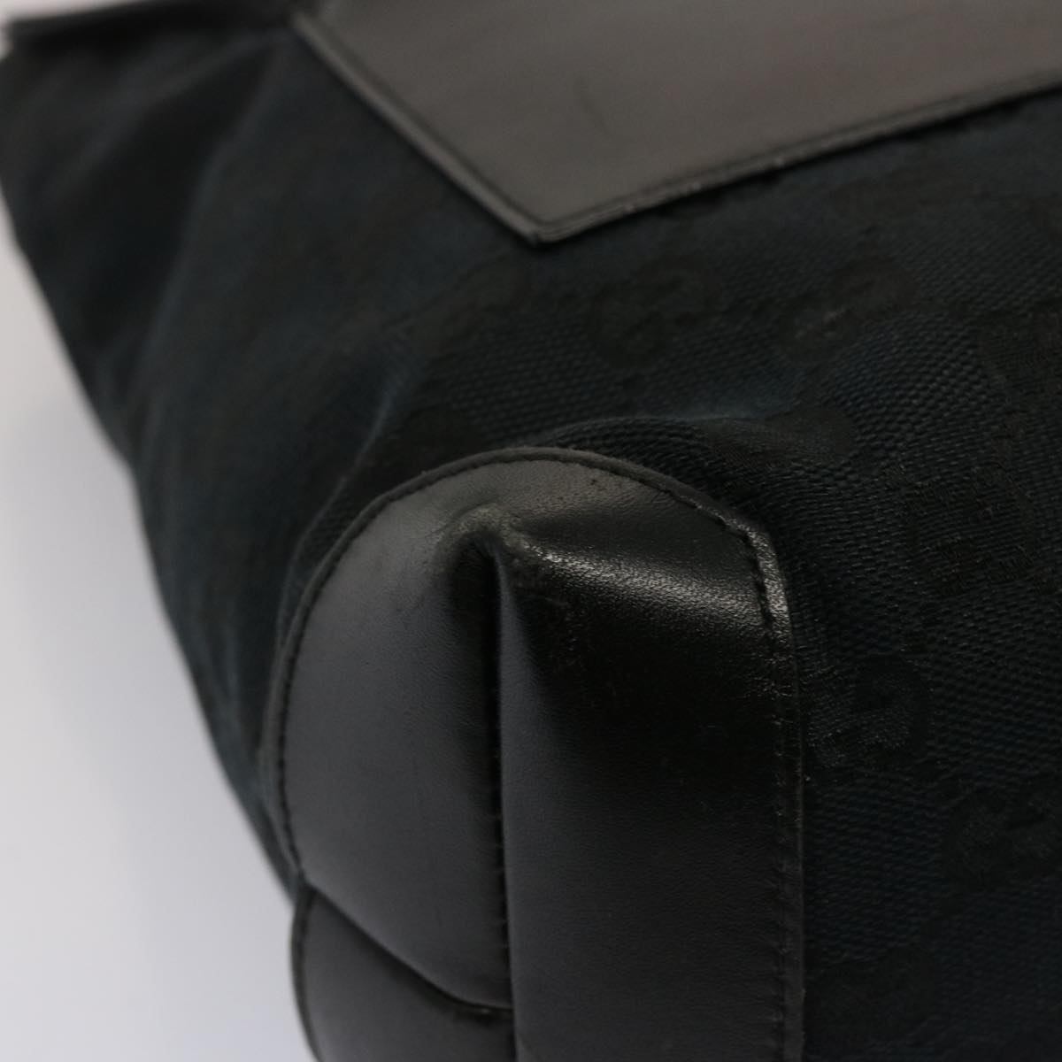 GUCCI GG Canvas Hand Bag Black 019 0402 ep4158