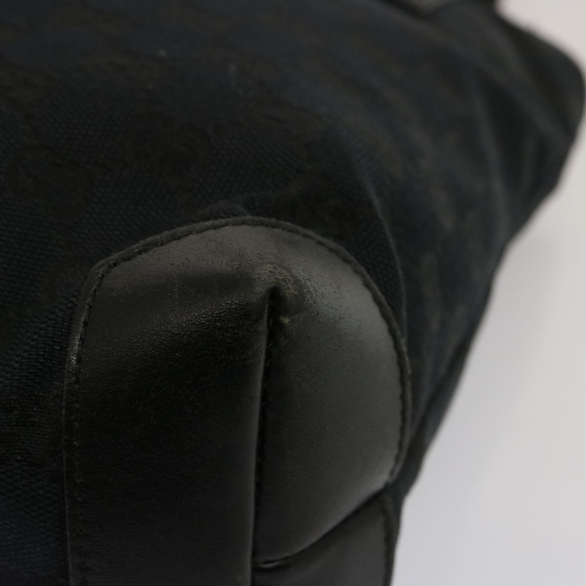GUCCI GG Canvas Hand Bag Black 019 0402 ep4158