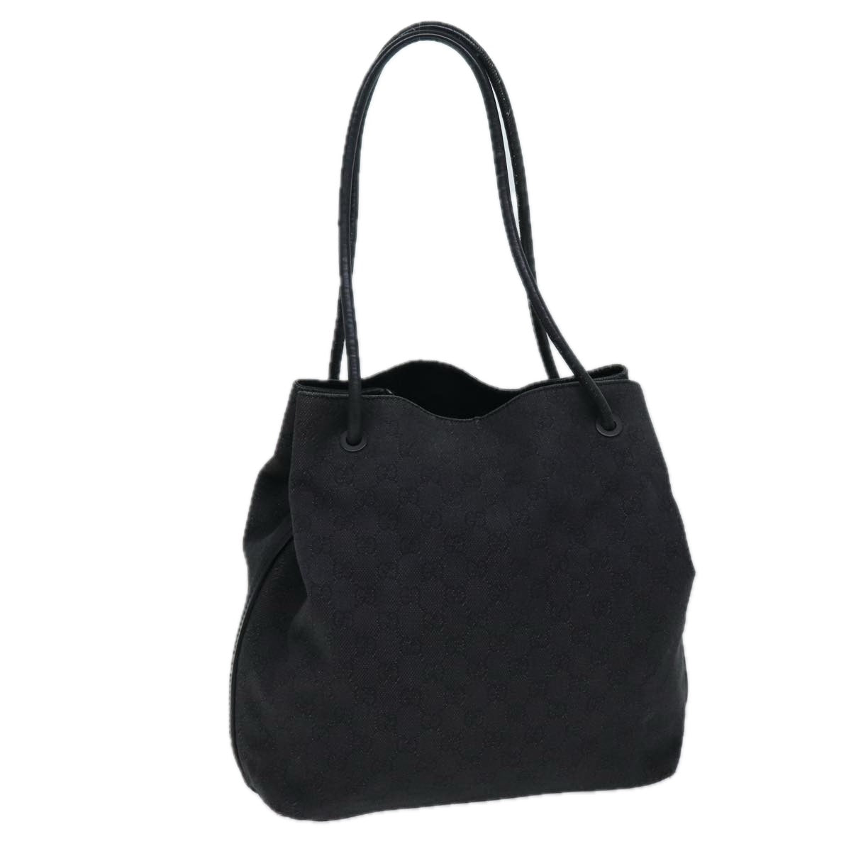 GUCCI GG Canvas Shoulder Bag Black 101341 ep4176