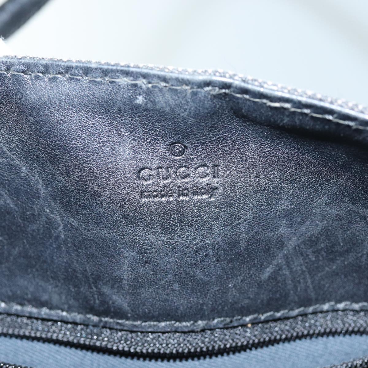 GUCCI GG Canvas Shoulder Bag Black 101341 ep4176