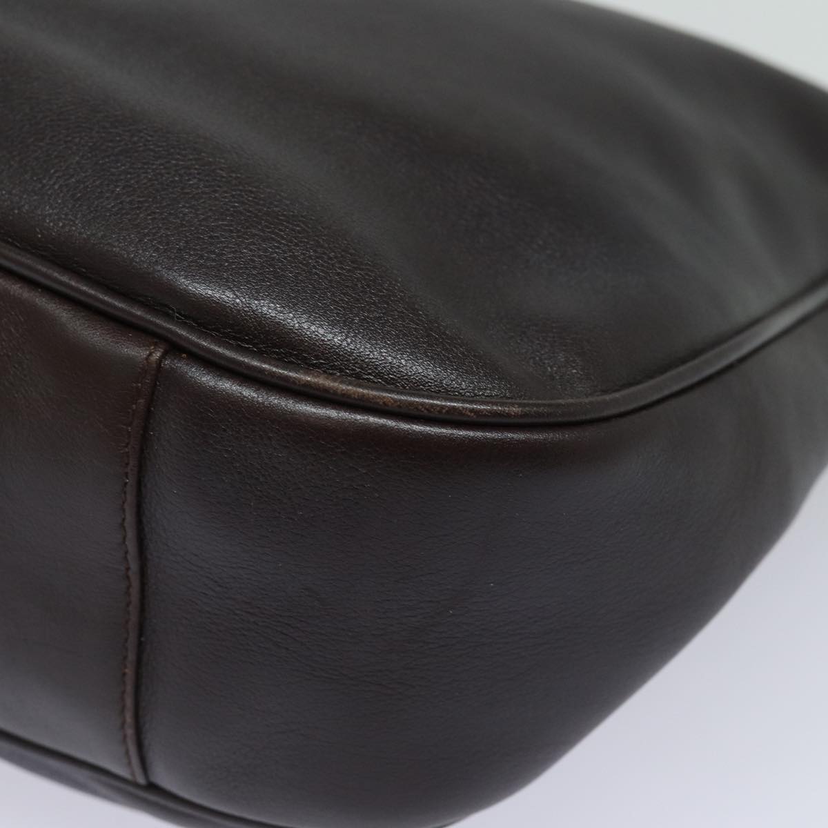 GUCCI Bamboo Hand Bag Nylon Brown 0011877 2123 ep4196