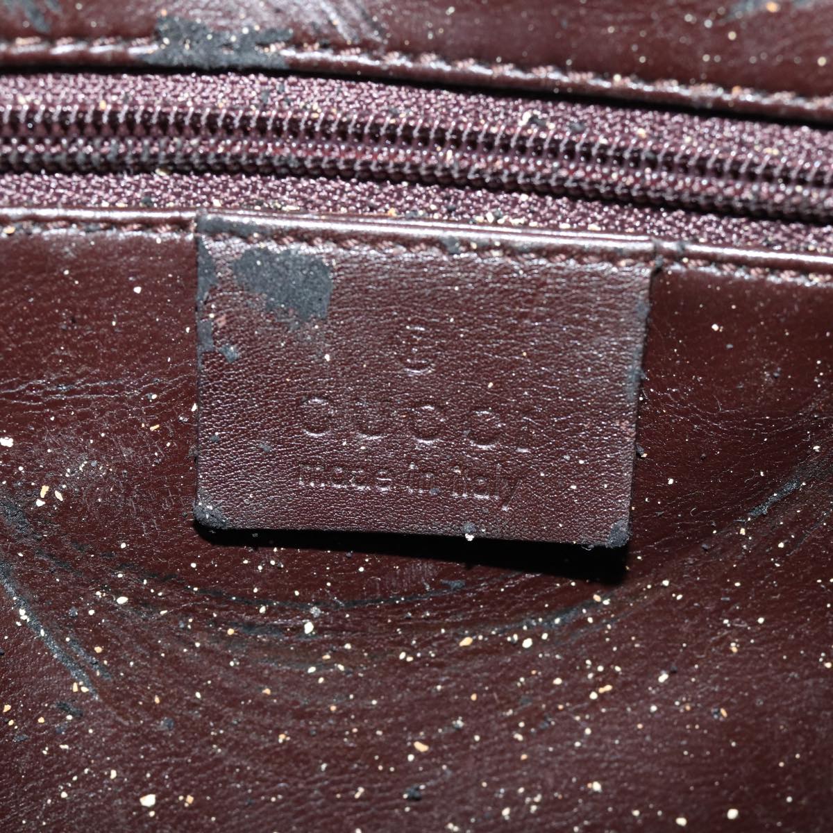 GUCCI Bamboo Hand Bag Nylon Brown 0011877 2123 ep4196