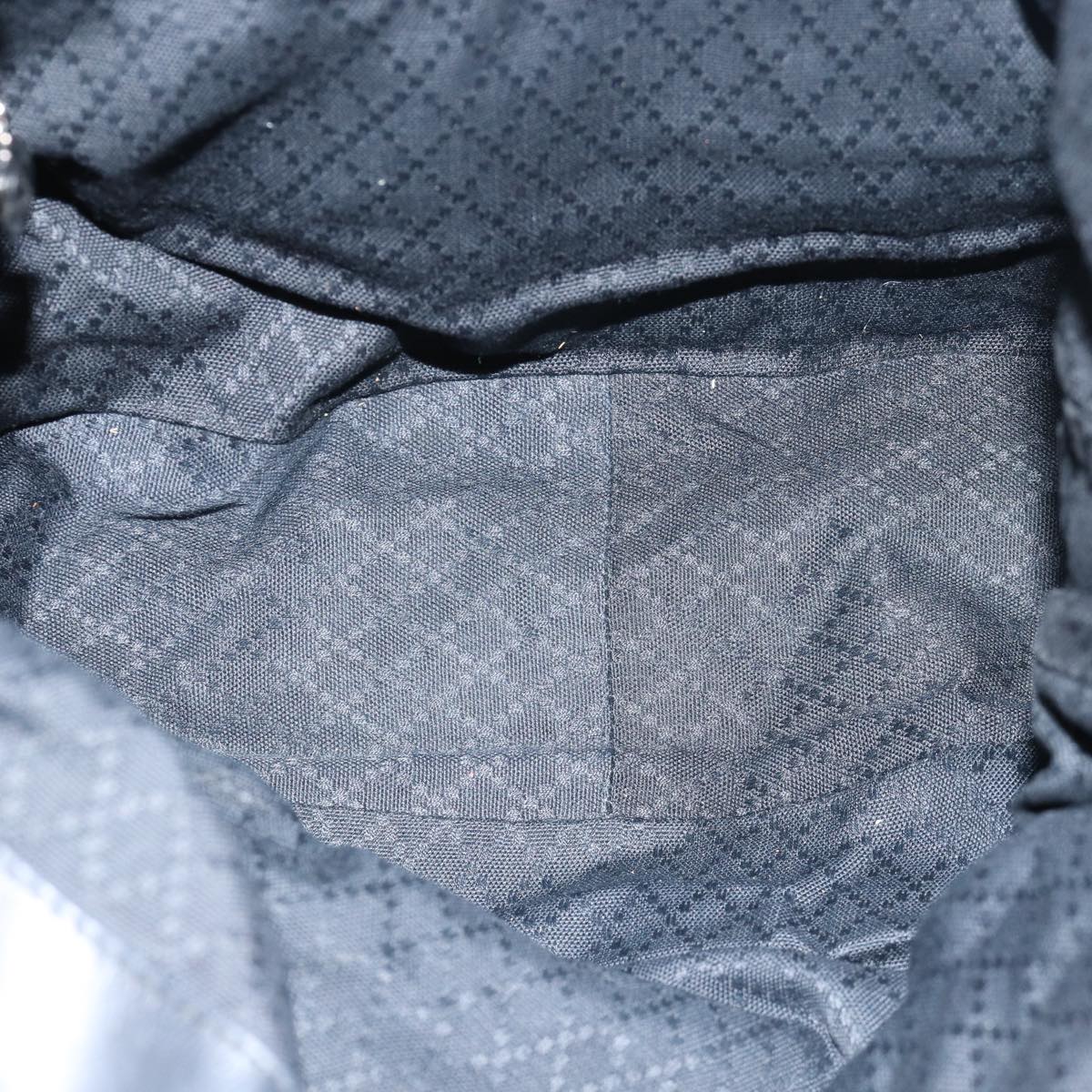 GUCCI Bamboo Hand Bag Nylon 2way Black ep4212