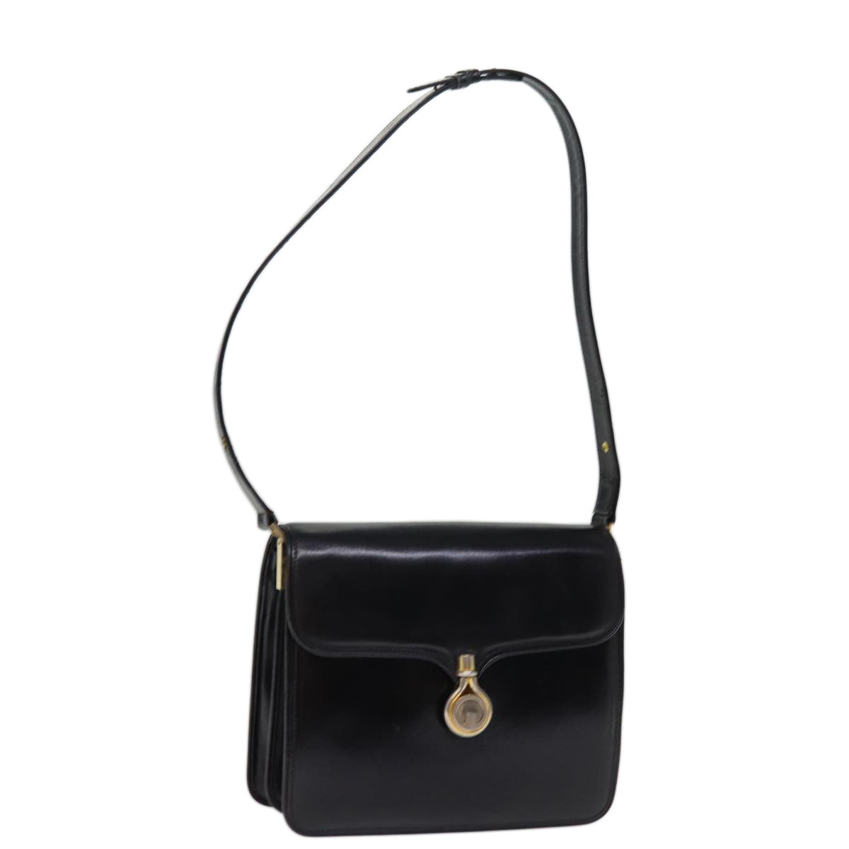 GUCCI Shoulder Bag Leather Black ep4218
