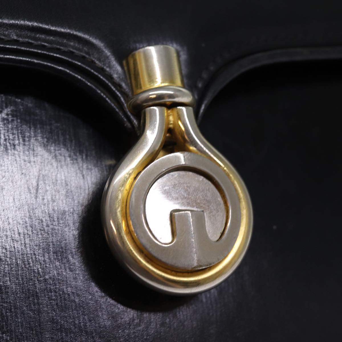 GUCCI Shoulder Bag Leather Black ep4218