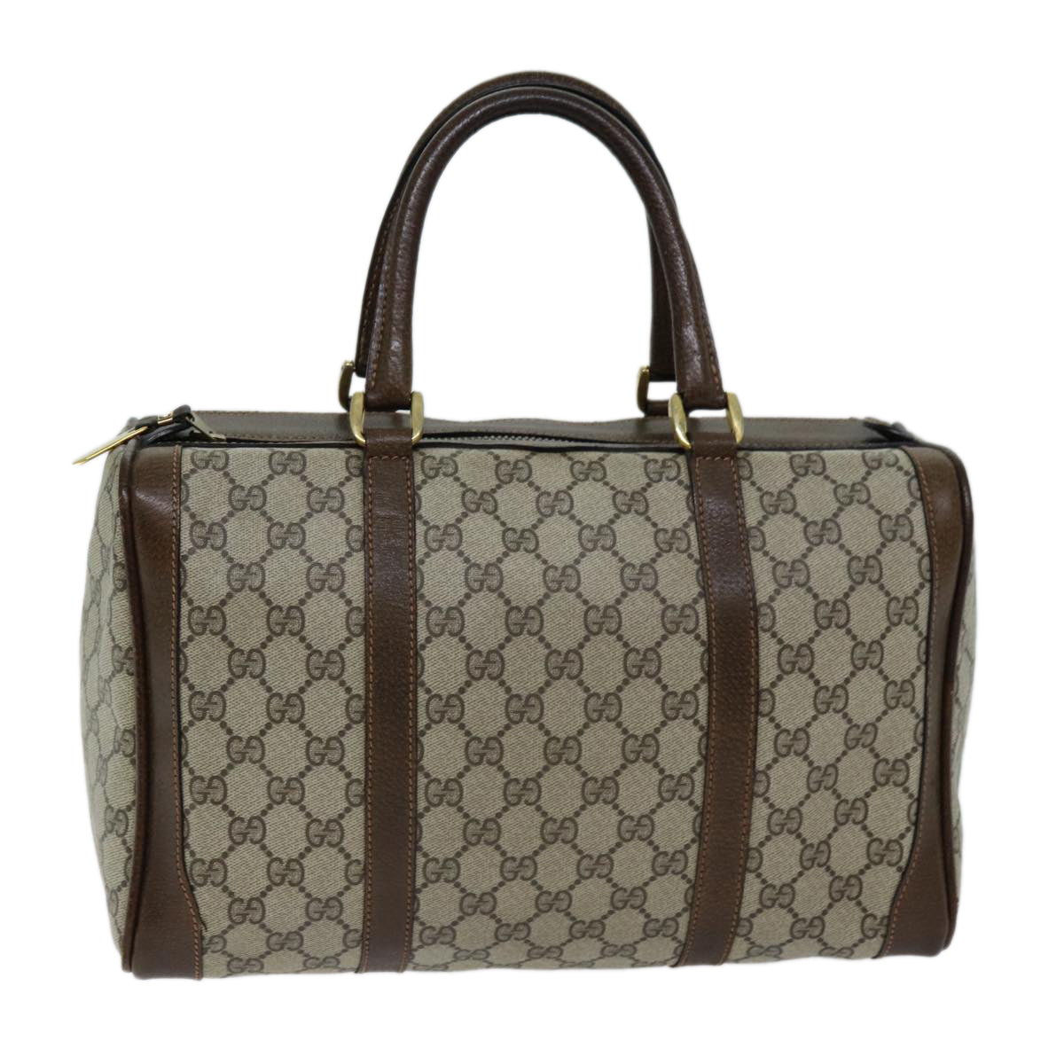 GUCCI GG Supreme Boston Bag PVC Beige ep4225