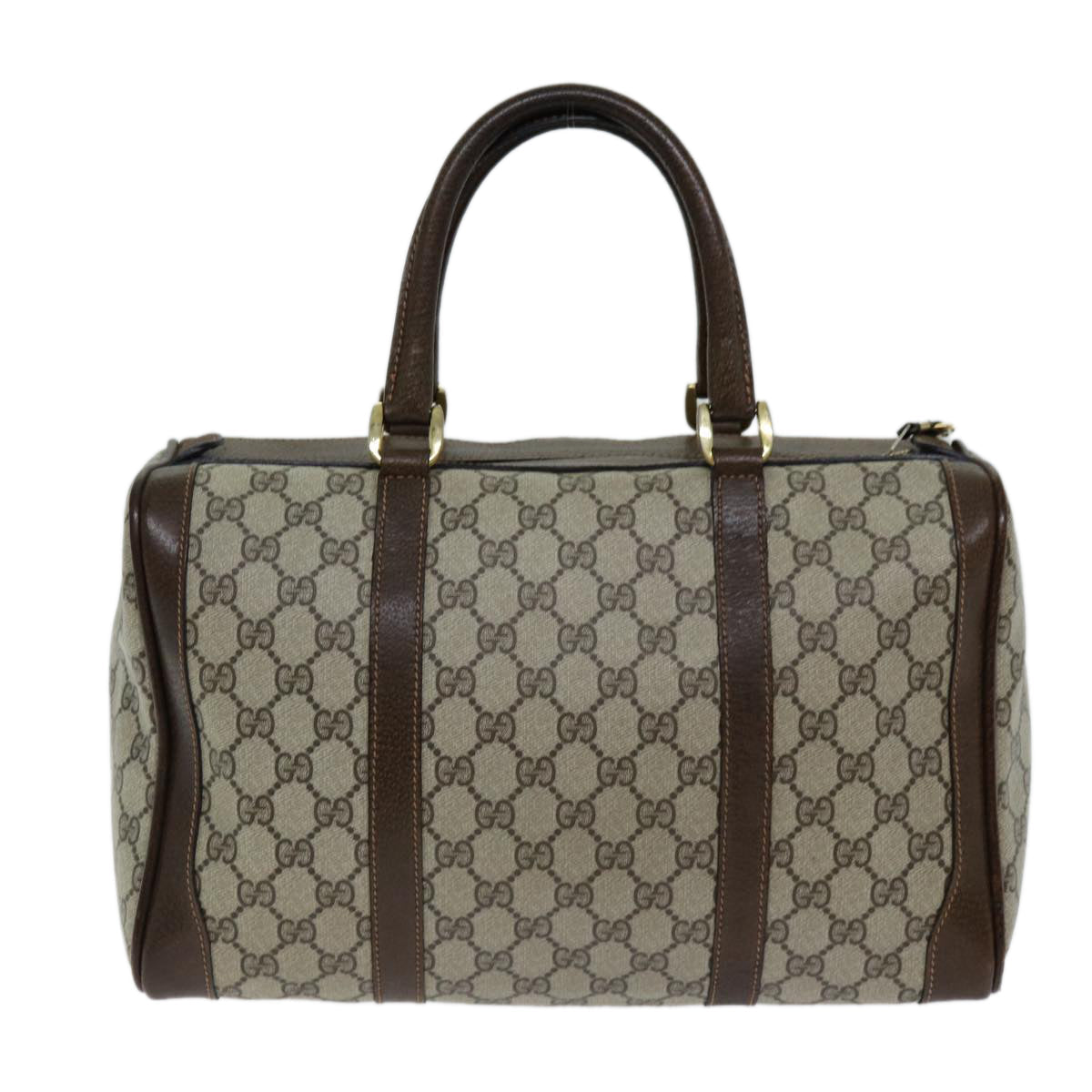 GUCCI GG Supreme Boston Bag PVC Beige ep4225