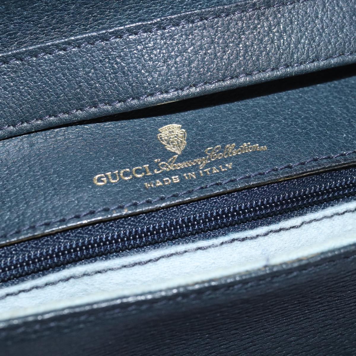GUCCI GG Supreme Shoulder Bag PVC Navy ep4236