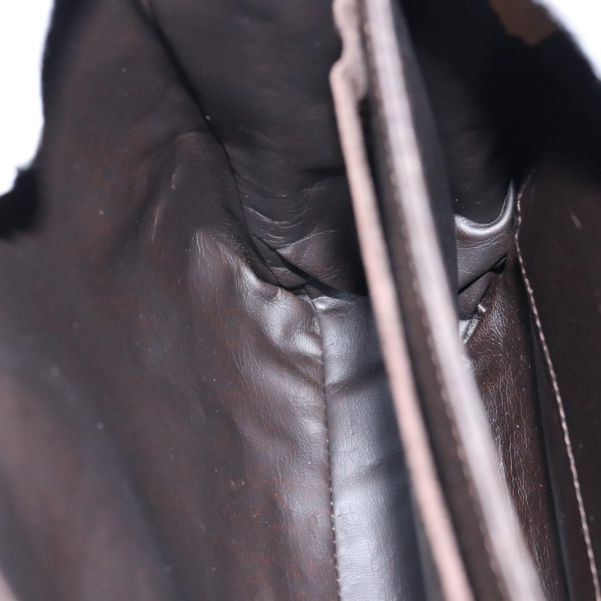 GUCCI Shoulder Bag Suede Leather Brown ep4243
