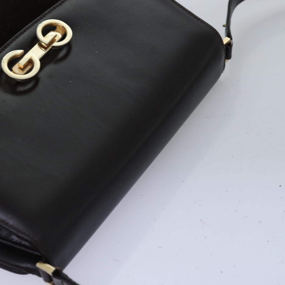 GUCCI Shoulder Bag Suede Leather Brown ep4243