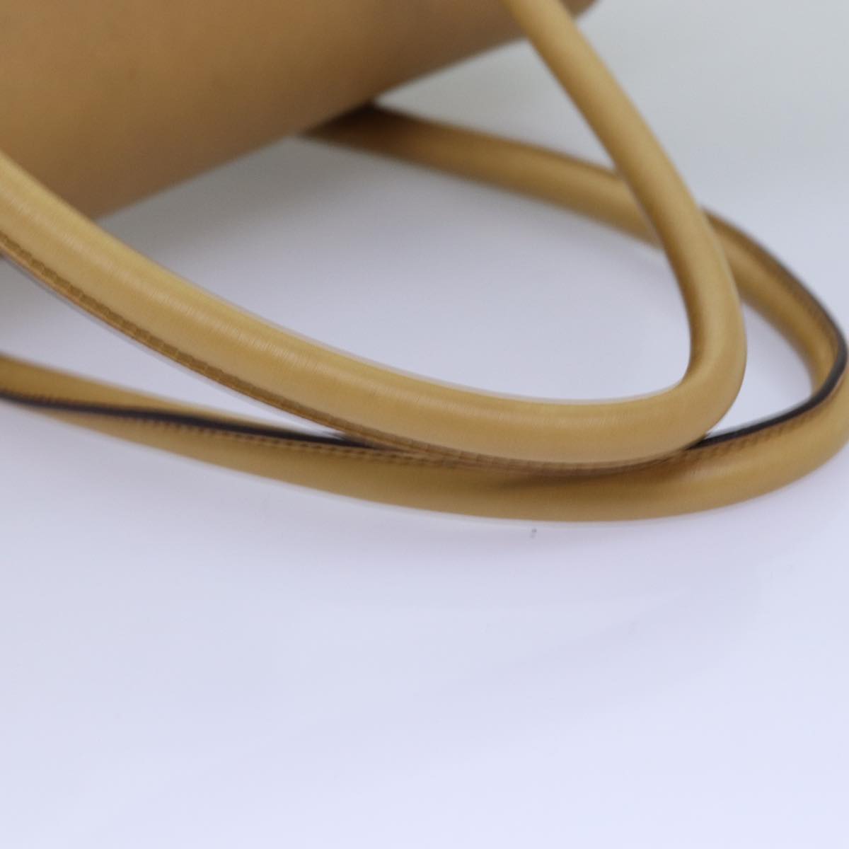 GUCCI Horsebit Shoulder Bag Leather Beige 120982 ep4250