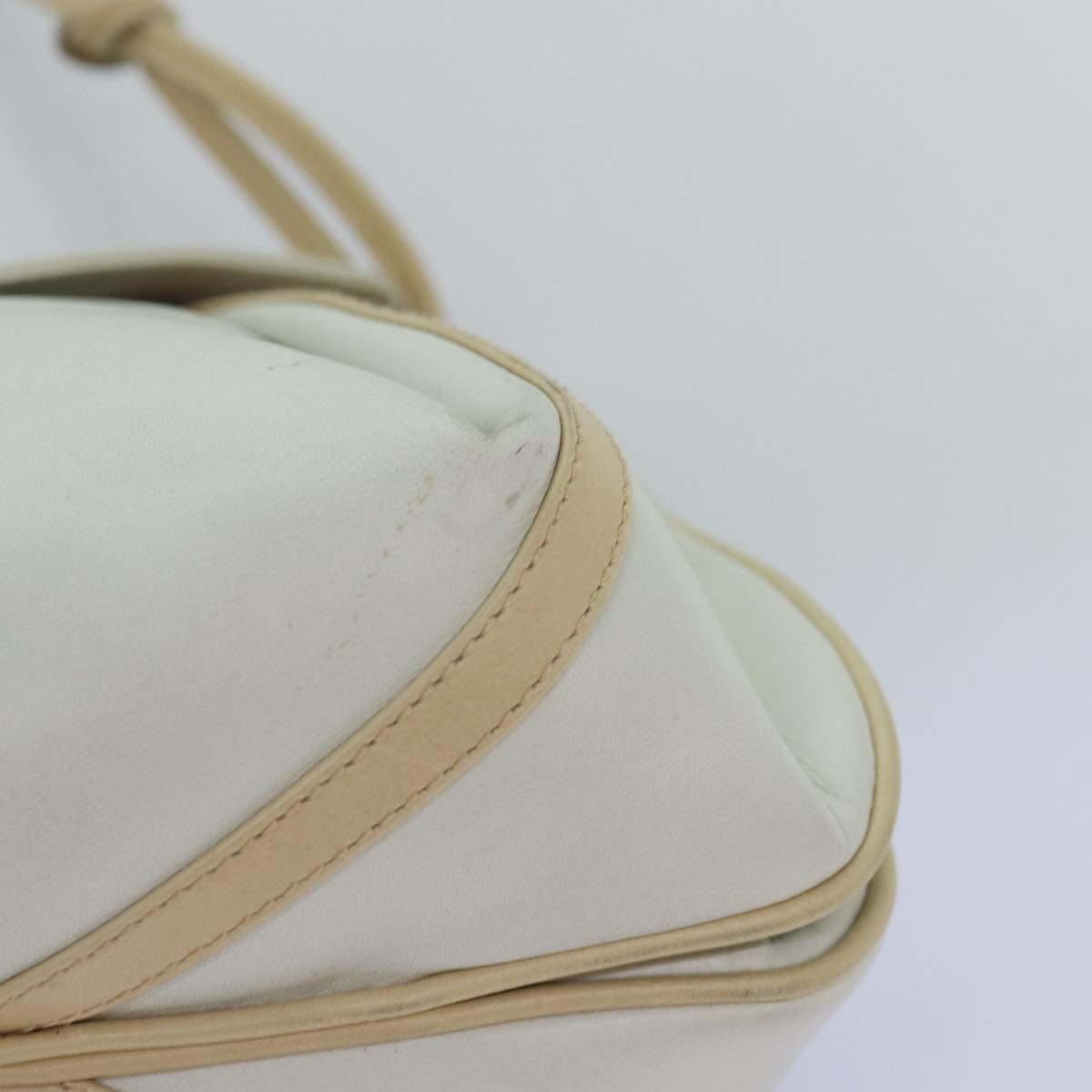 GUCCI Shoulder Bag Leather Beige ep4257