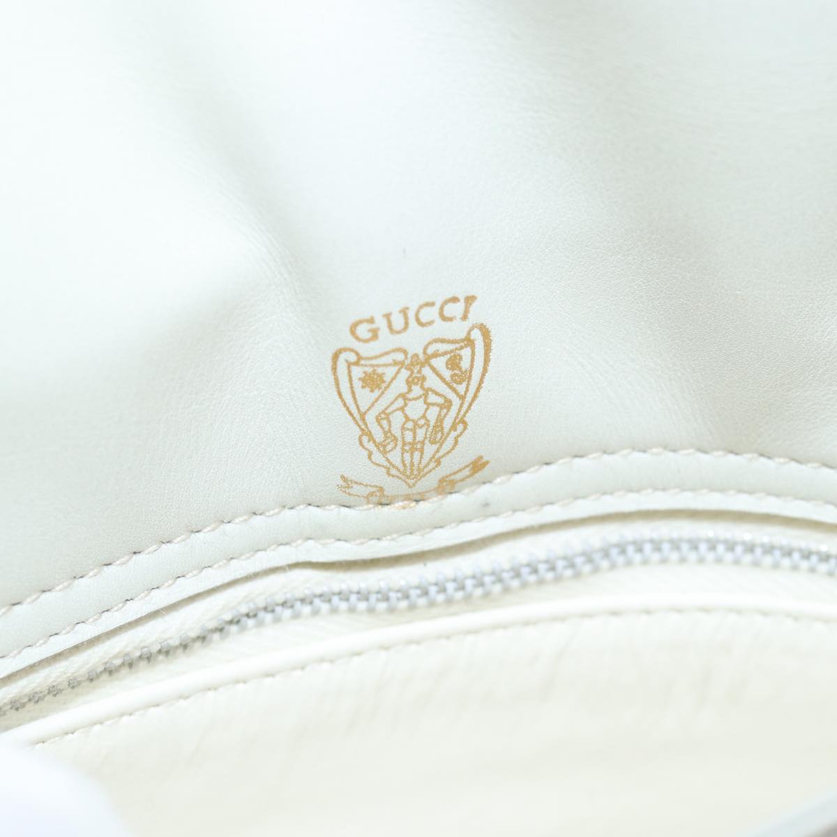 GUCCI Shoulder Bag Leather Beige ep4257