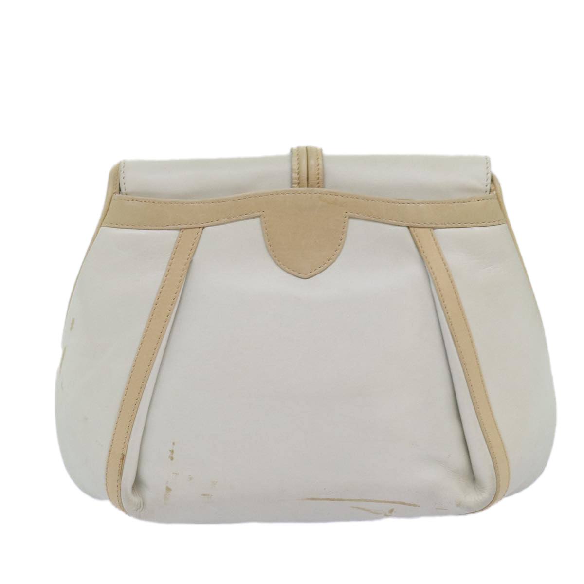 GUCCI Shoulder Bag Leather Beige ep4257