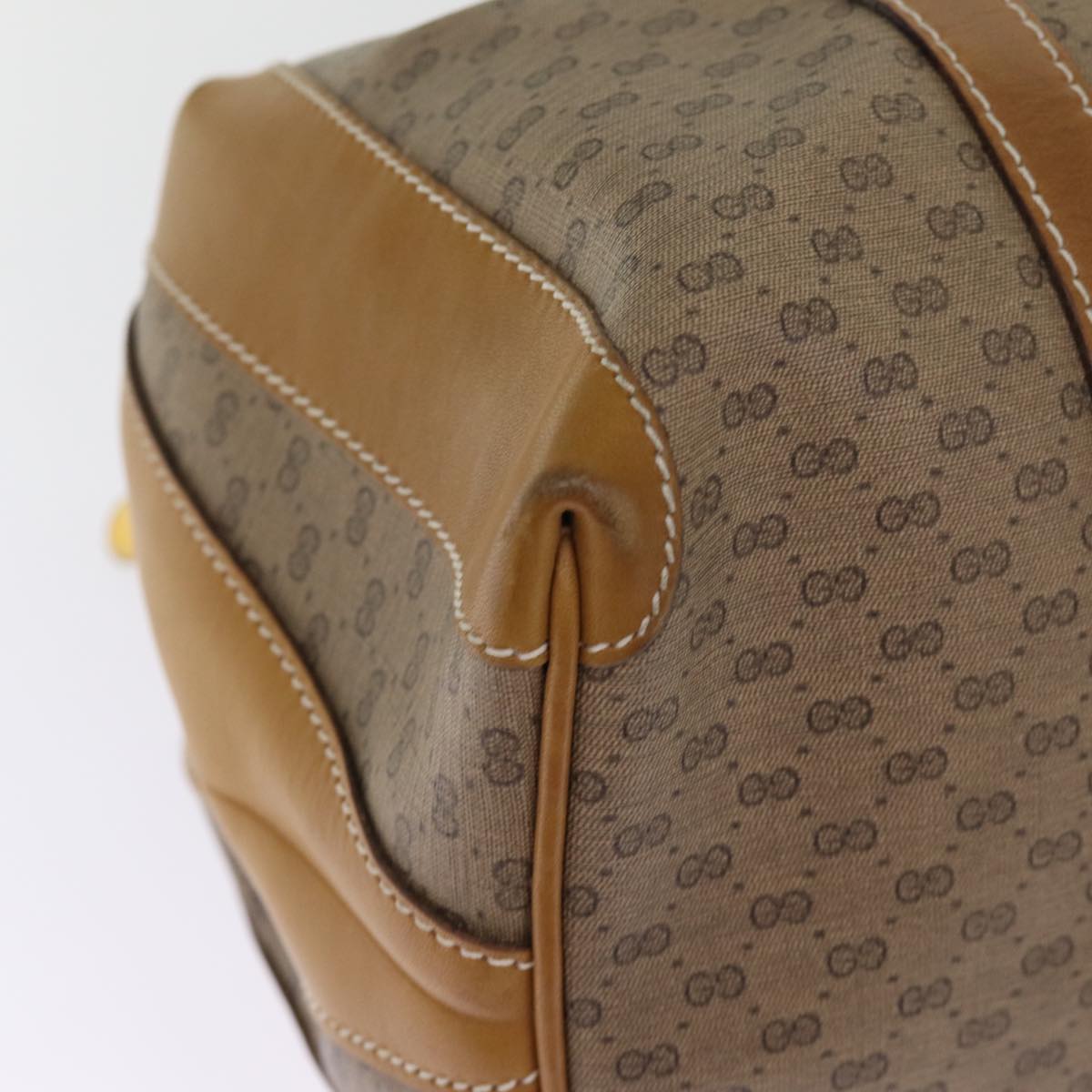 GUCCI Micro GG Supreme Boston Bag PVC Beige 002 25 2112 ep4263