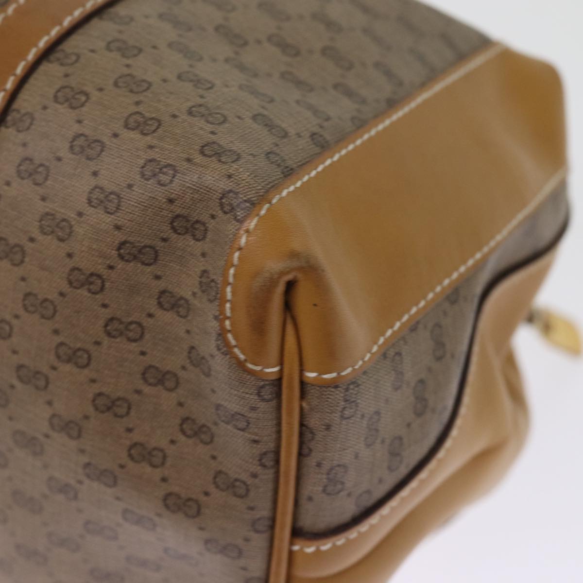 GUCCI Micro GG Supreme Boston Bag PVC Beige 002 25 2112 ep4263