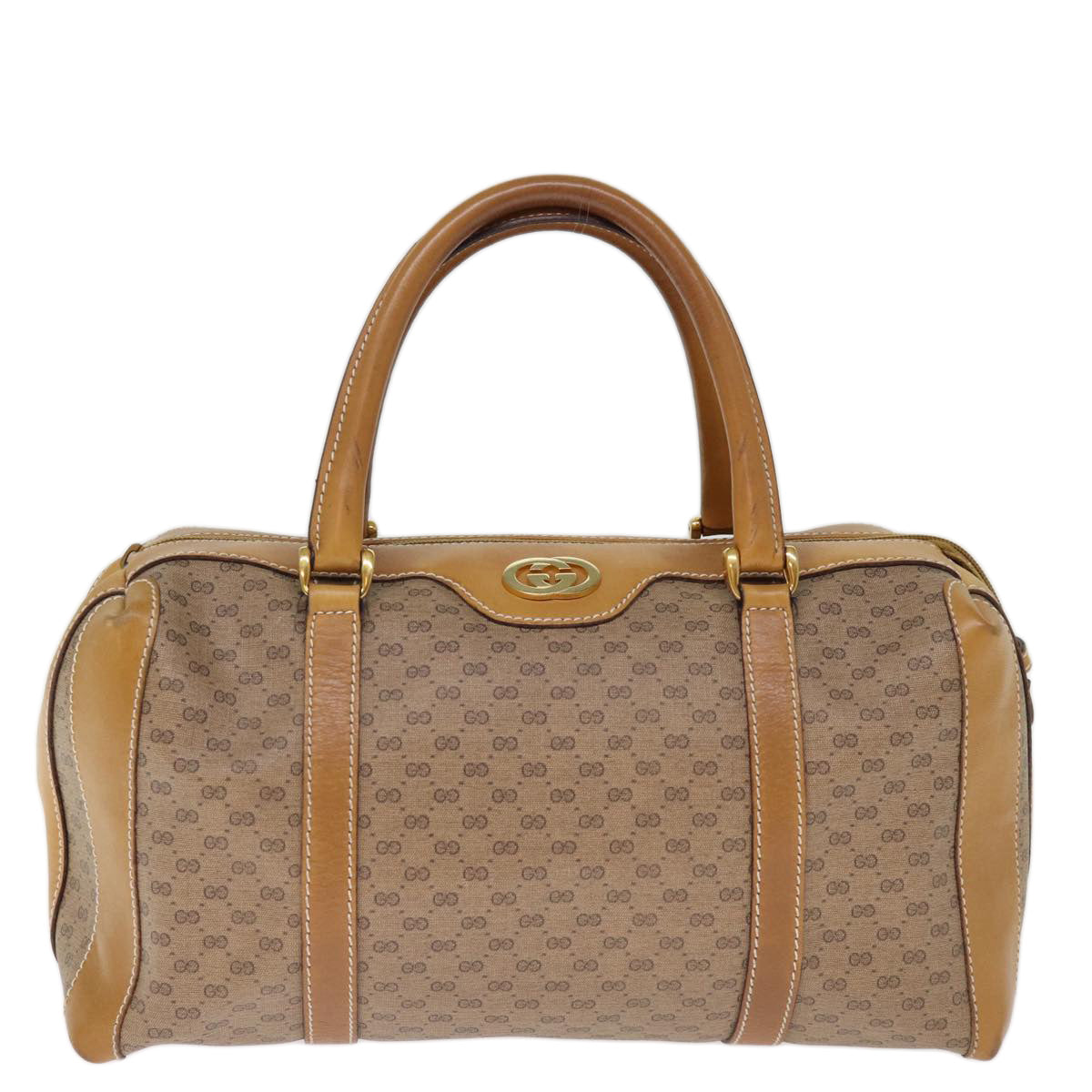 GUCCI Micro GG Supreme Boston Bag PVC Beige 002 25 2112 ep4263