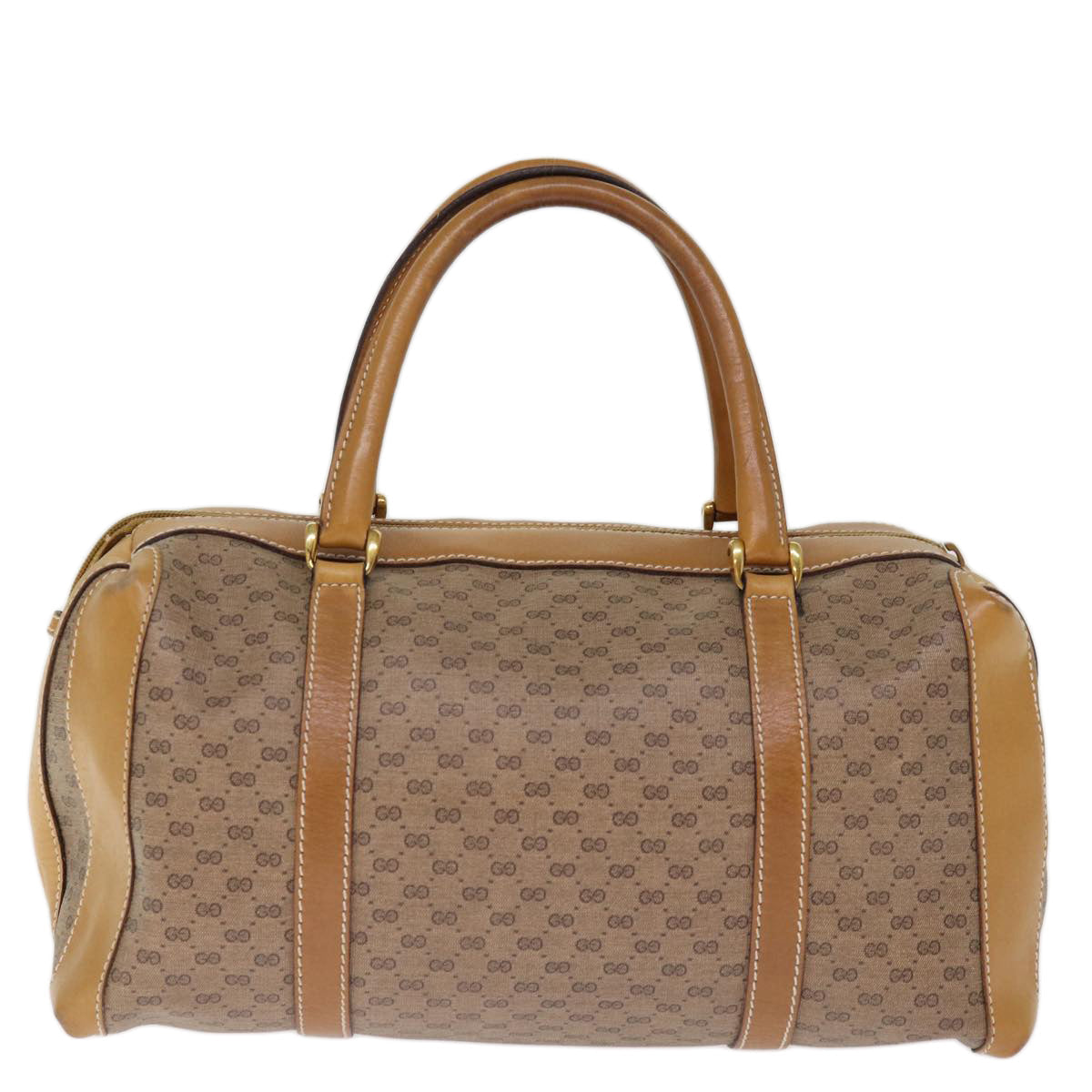 GUCCI Micro GG Supreme Boston Bag PVC Beige 002 25 2112 ep4263