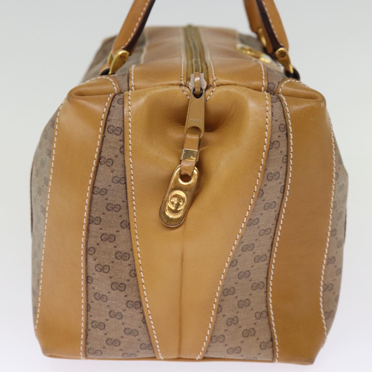 GUCCI Micro GG Supreme Boston Bag PVC Beige 002 25 2112 ep4263