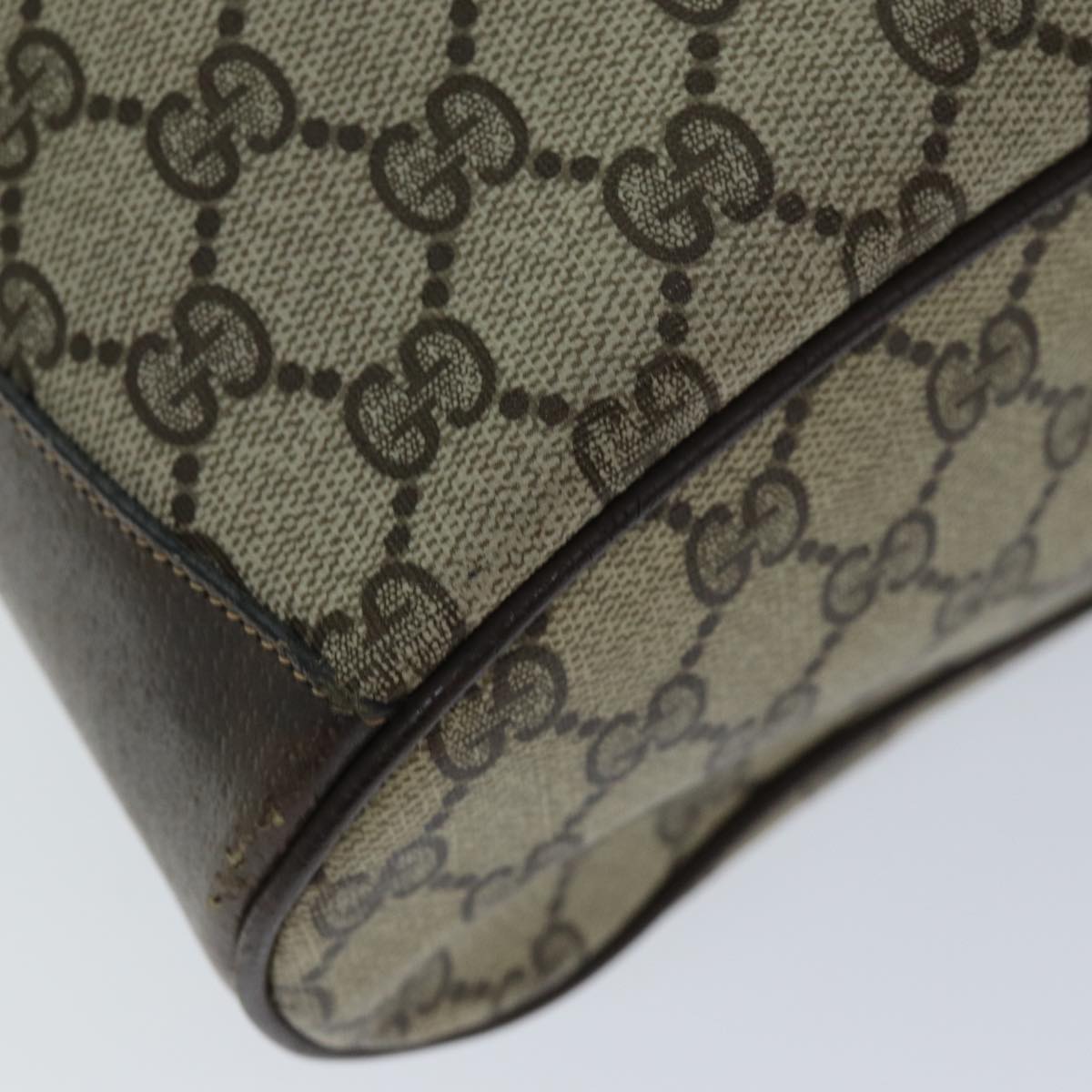 GUCCI Web Sherry Line GG Supreme Shoulder Bag Beige Red 41 02 033 ep4290
