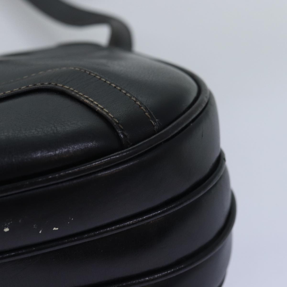 GUCCI Shoulder Bag Leather Black ep4294