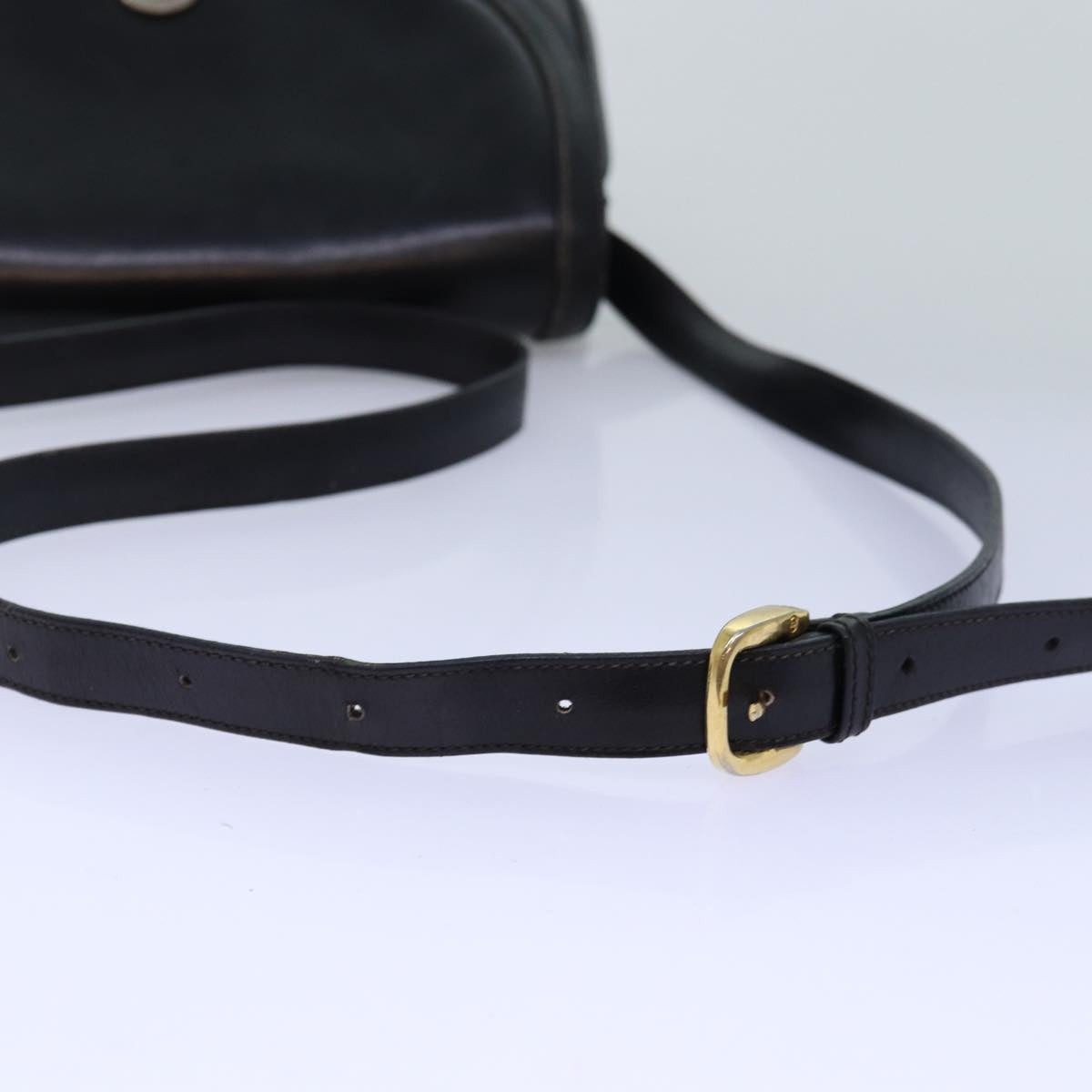GUCCI Shoulder Bag Leather Black ep4294