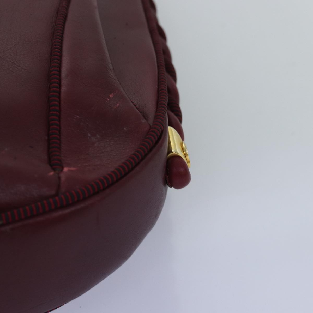 GUCCI Shoulder Bag Leather Red ep4297