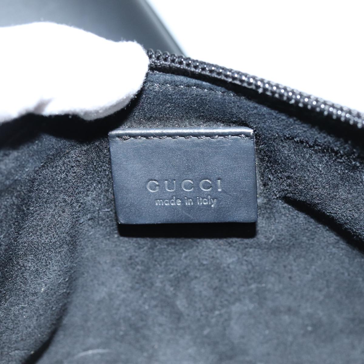 GUCCI Shoulder Bag Leather Black 001 1942 ep4306