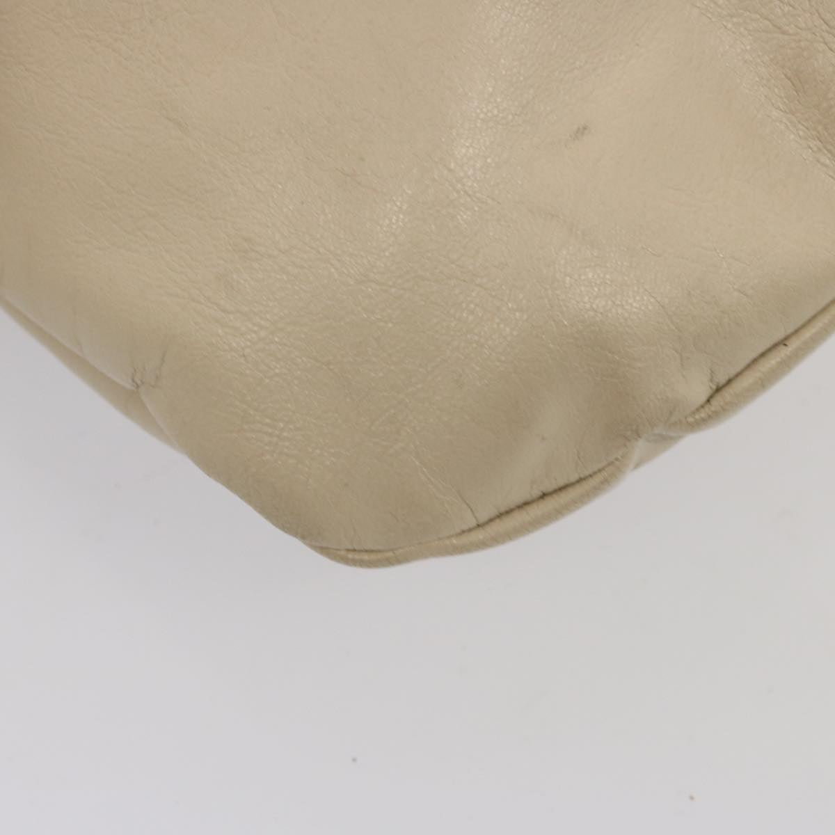 GUCCI Bamboo Hand Bag Leather White 124297 ep4314