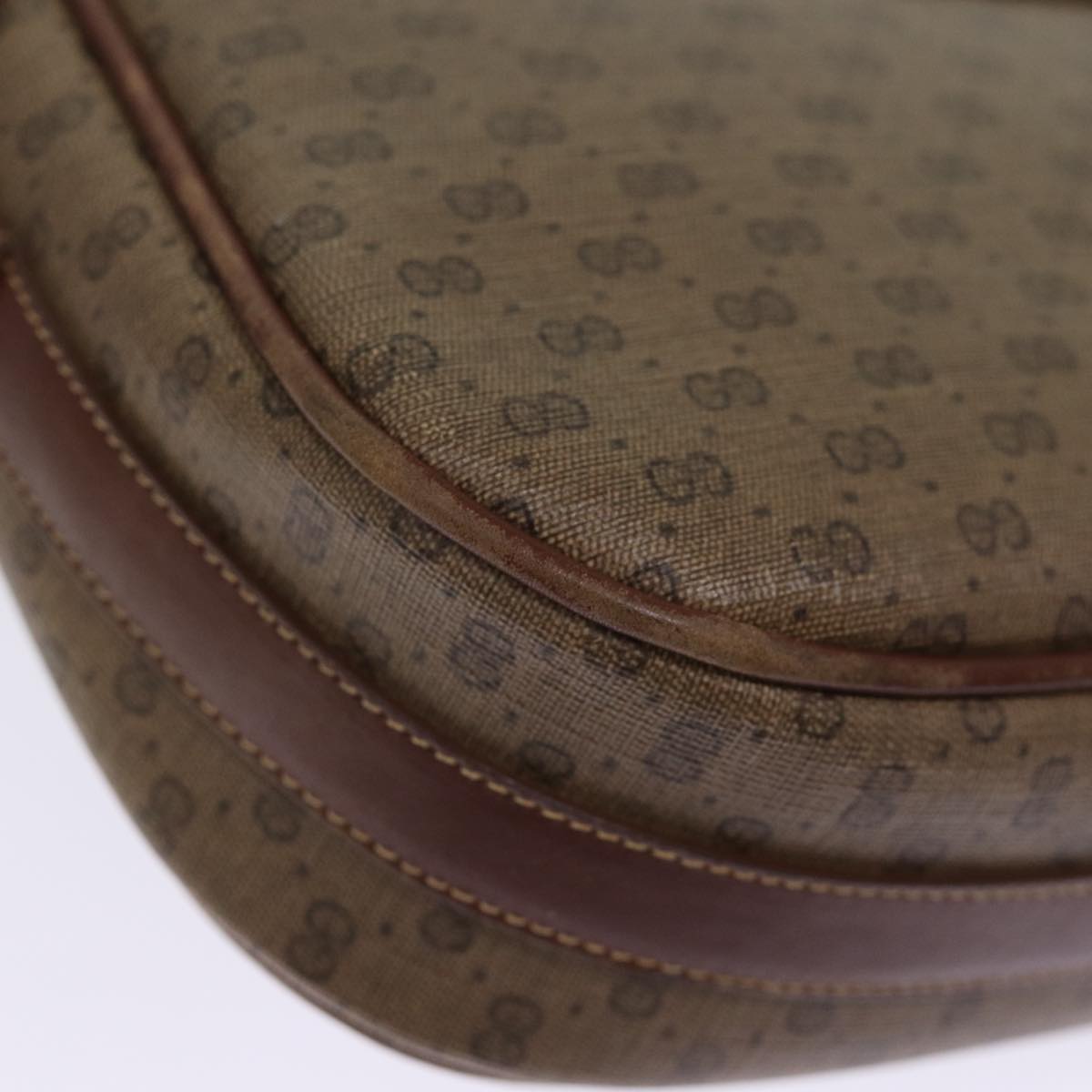 GUCCI Micro GG Supreme Shoulder Bag PVC Leather Brown 001 101 4425 ep4322