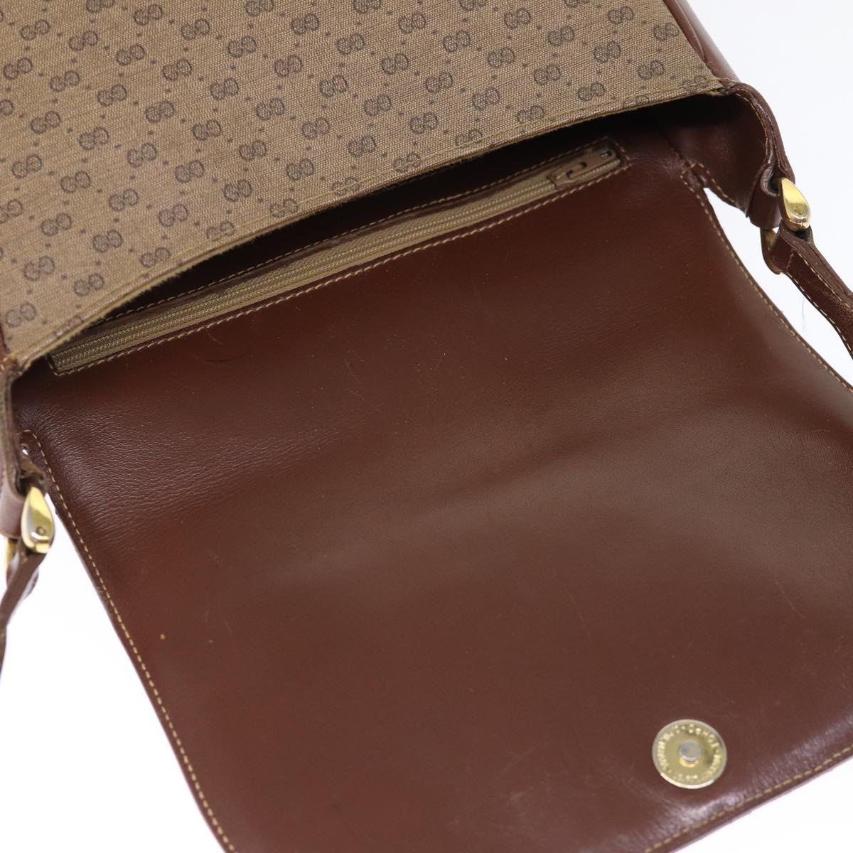 GUCCI Micro GG Supreme Shoulder Bag PVC Leather Brown 001 101 4425 ep4322