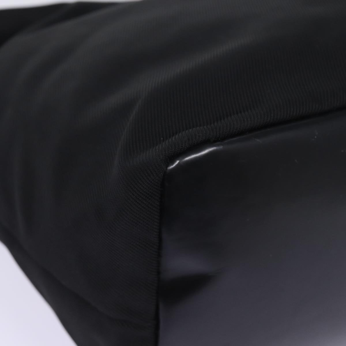 GUCCI Bamboo Shoulder Bag Nylon Black ep4342