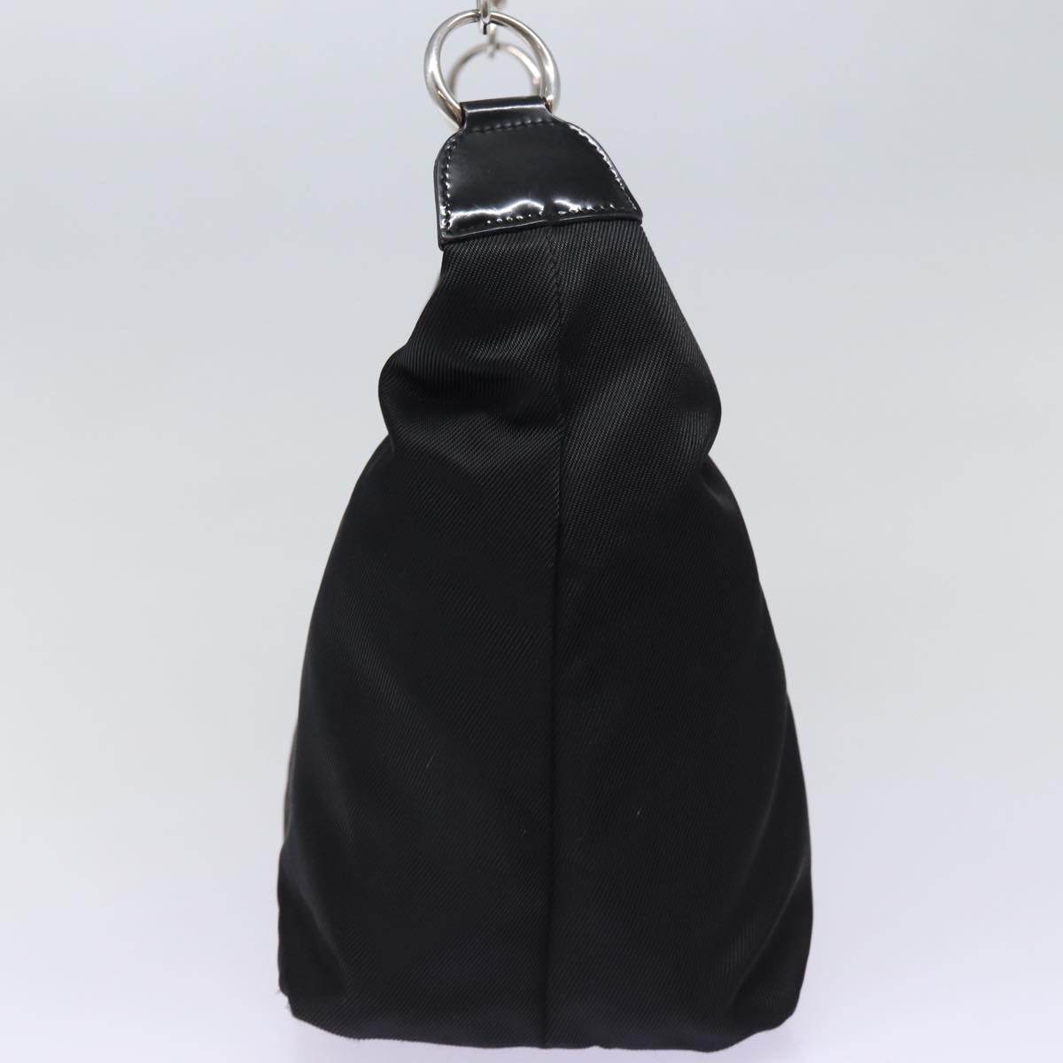 GUCCI Bamboo Shoulder Bag Nylon Black ep4342