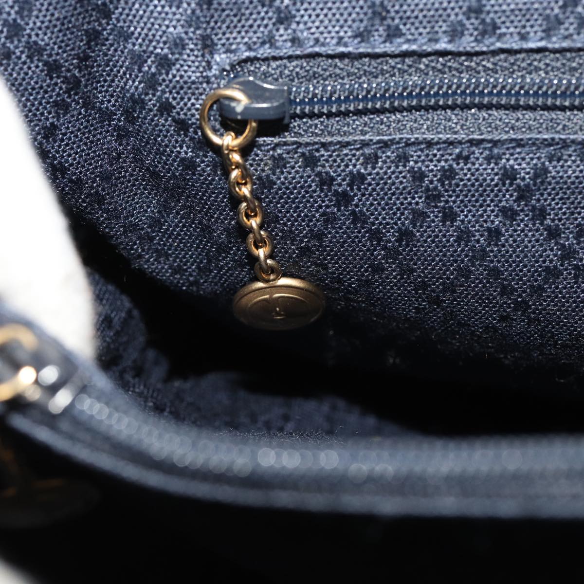 GUCCI Bamboo Hand Bag Suede 2way Navy 002 2855 0322 0 ep4351