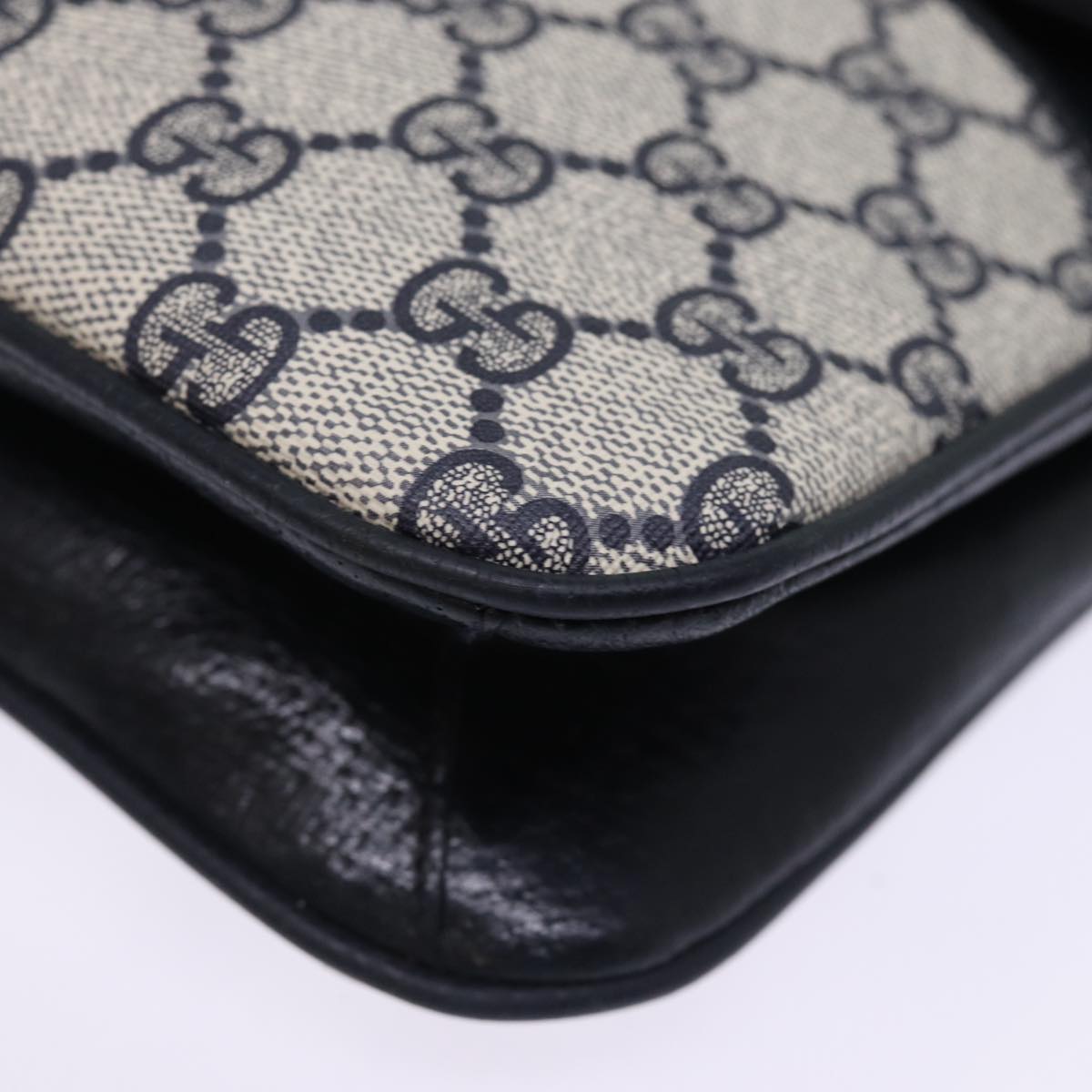 GUCCI GG Supreme Shoulder Bag PVC Navy ep4363